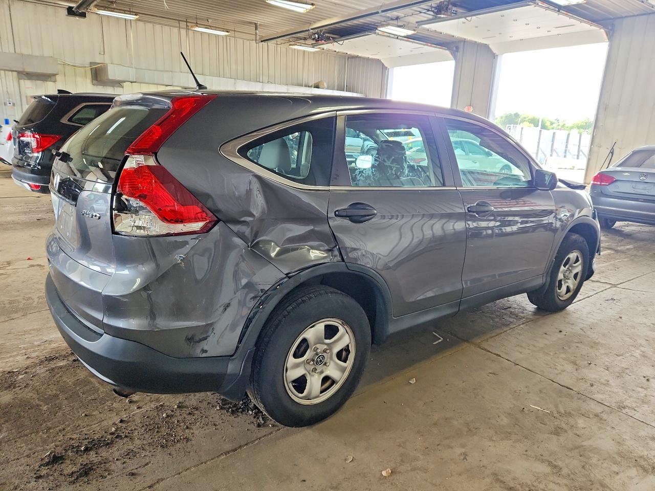 2014 Honda Cr-v Lx Gray vin: 2HKRM4H32EH726955