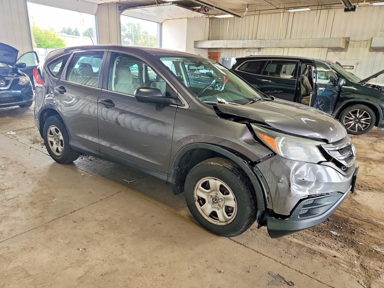 2014 Honda Cr-v Lx Gray vin: 2HKRM4H32EH726955