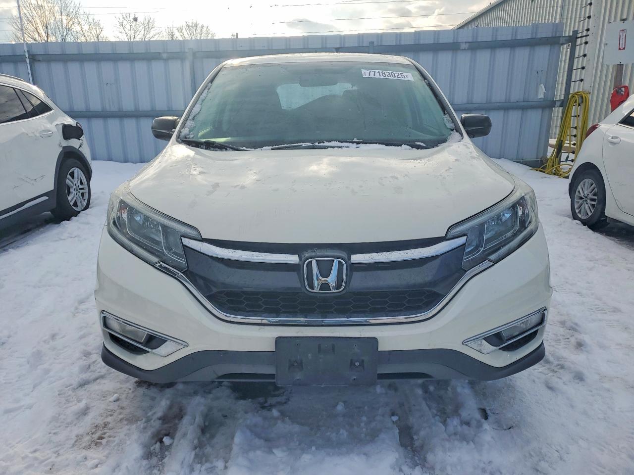2015 Honda Cr-v Lx White vin: 2HKRM4H32FH130262