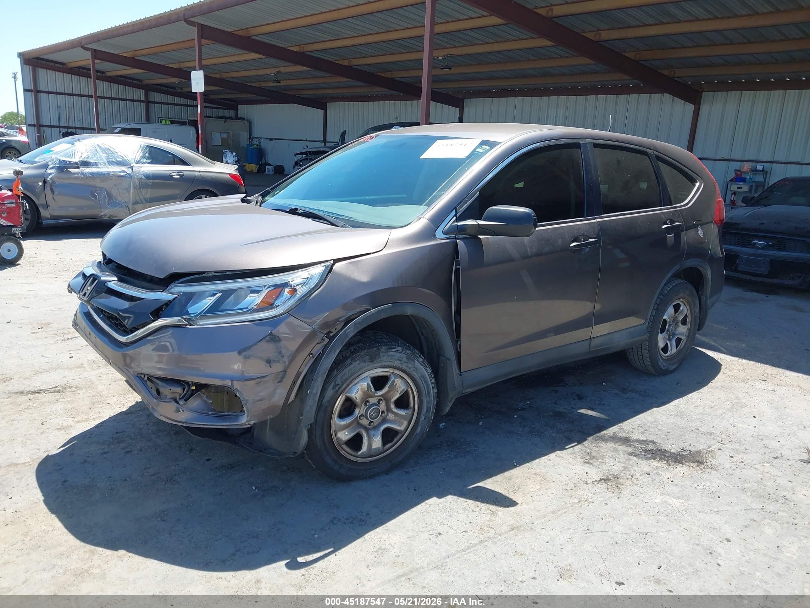 2015 Honda Cr-v Lx Серый vin: 2HKRM4H32FH618028