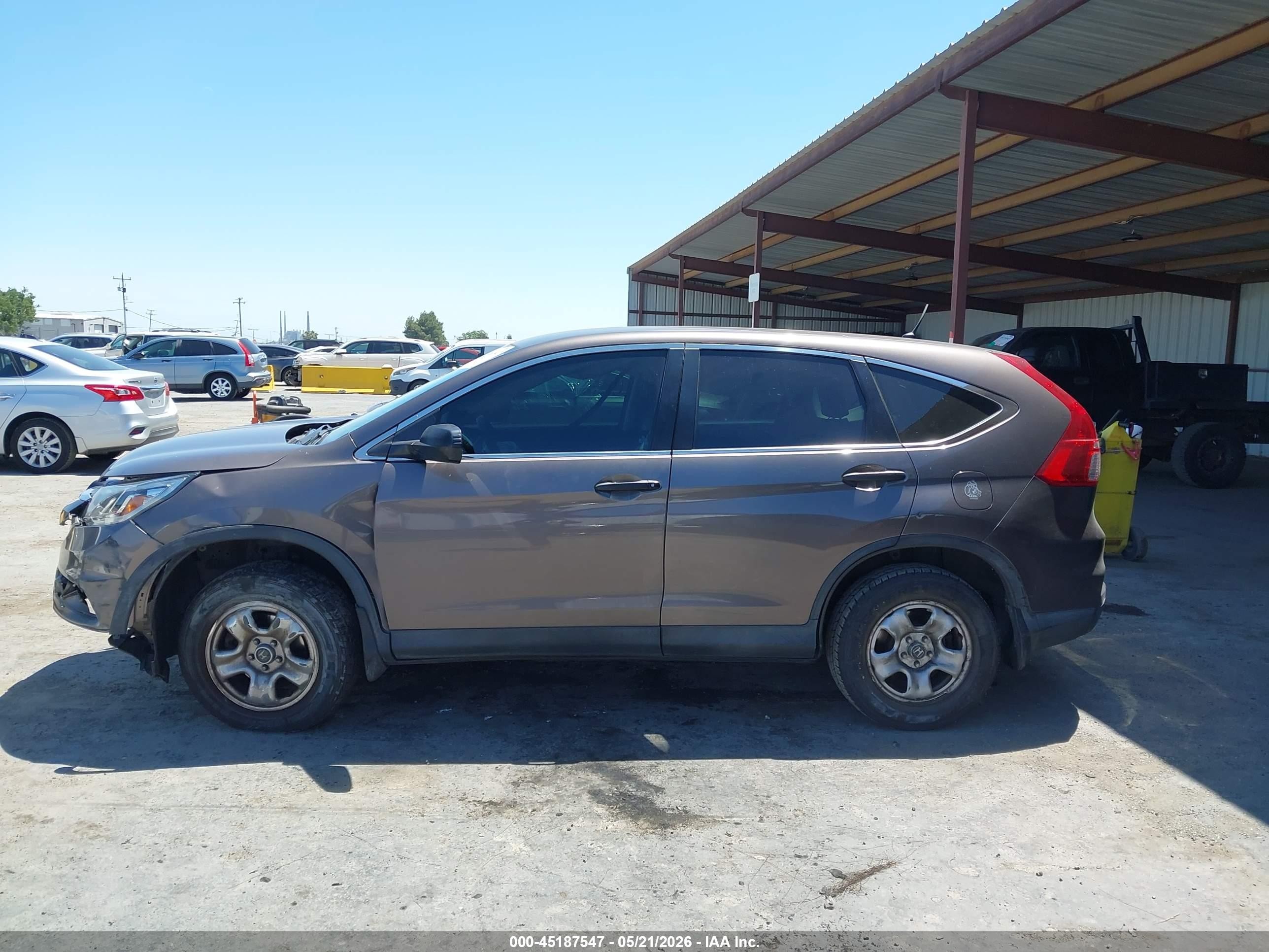 2015 Honda Cr-v Lx Серый vin: 2HKRM4H32FH618028