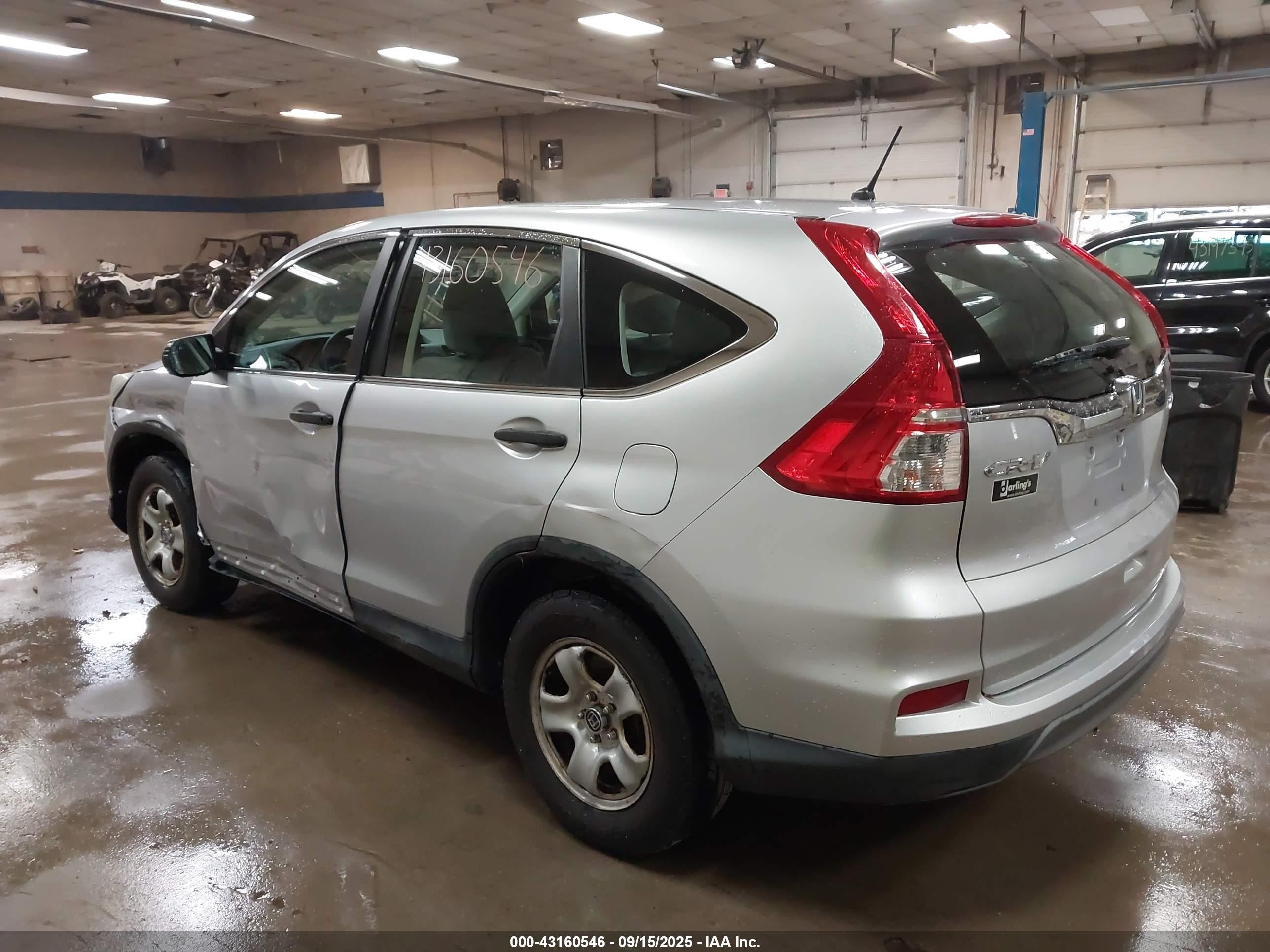 2015 Honda Cr-v Lx Silver vin: 2HKRM4H32FH641910