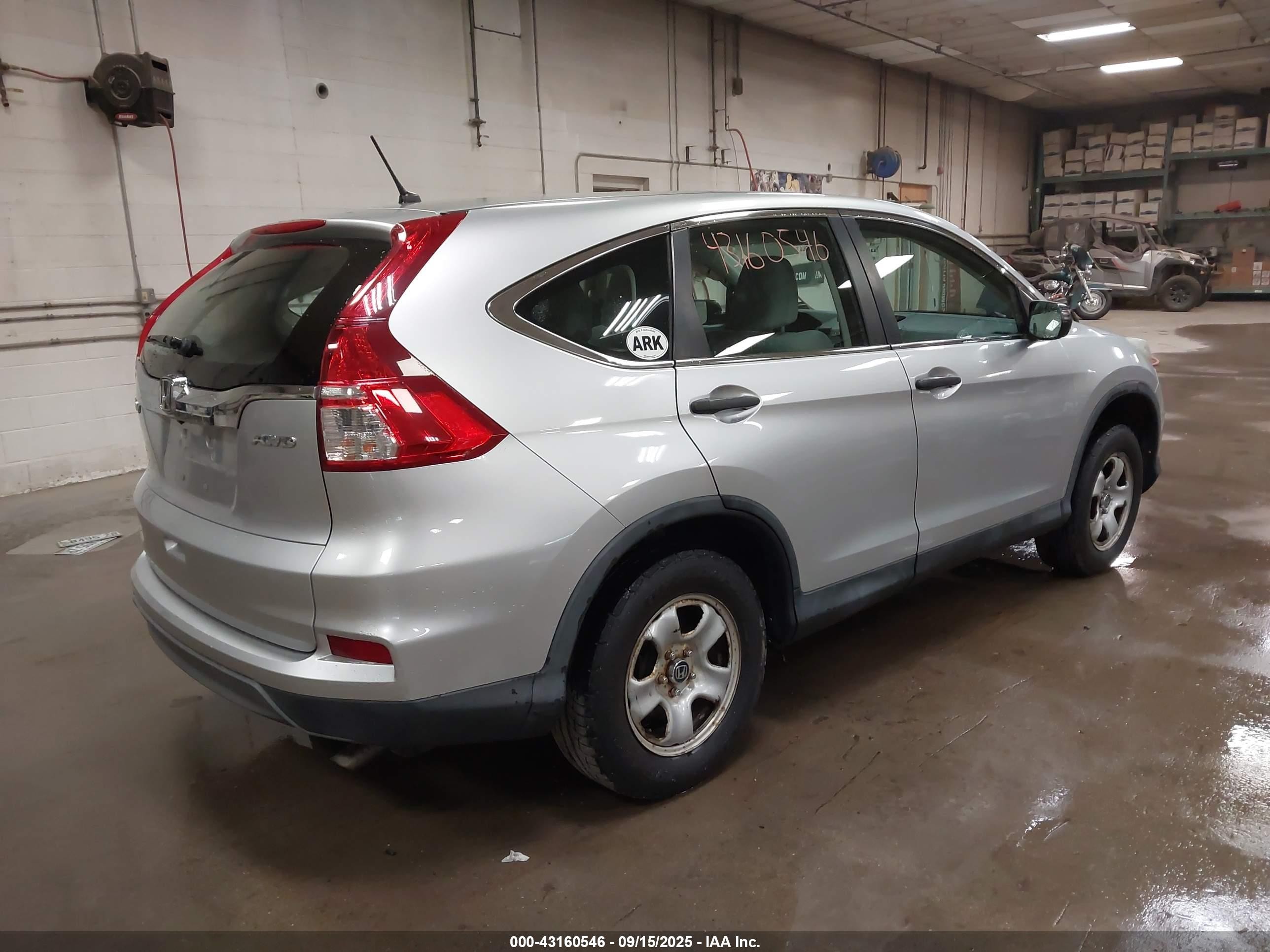 2015 Honda Cr-v Lx Silver vin: 2HKRM4H32FH641910