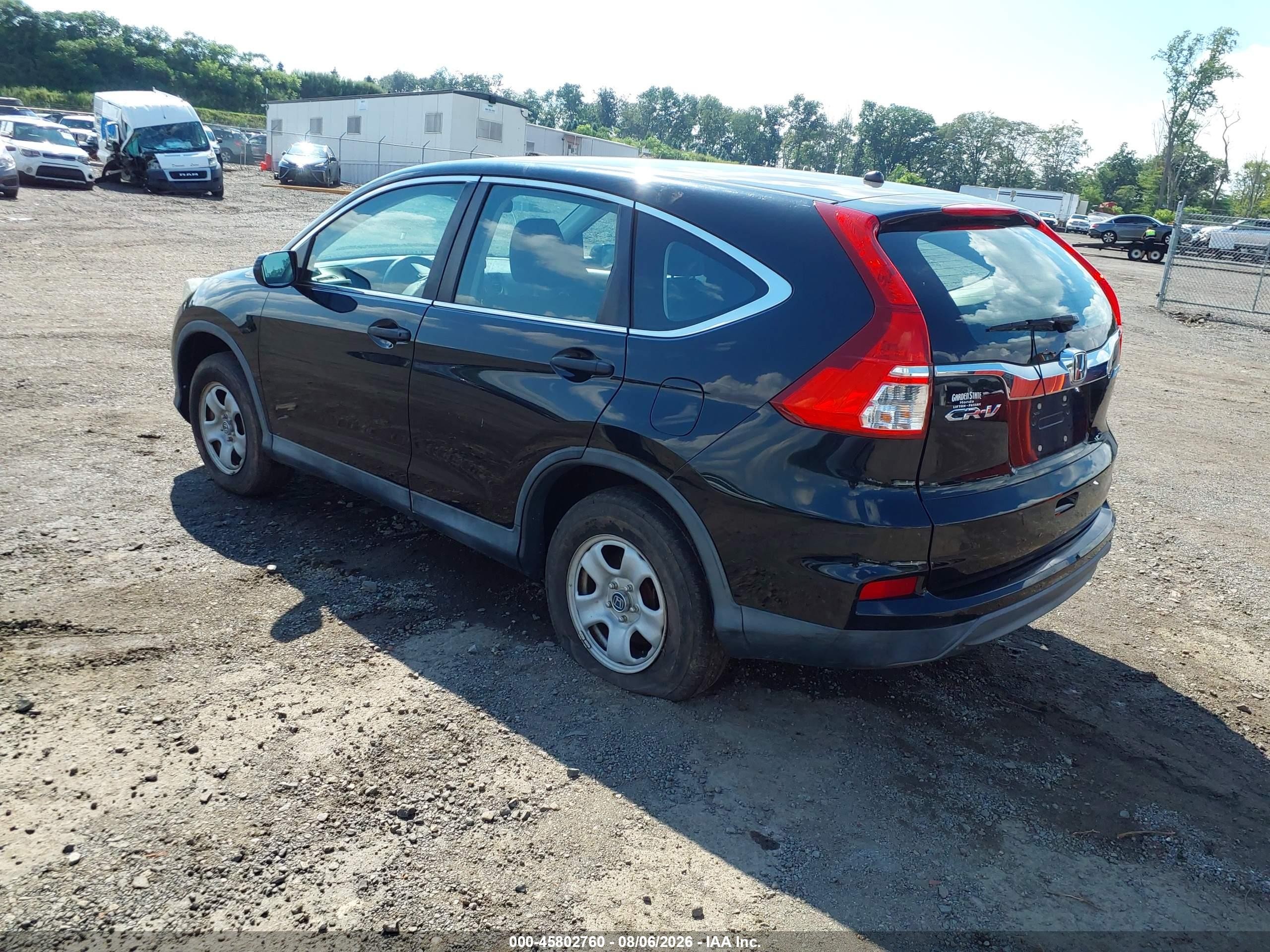 2015 Honda Cr-v Lx Black vin: 2HKRM4H32FH697121