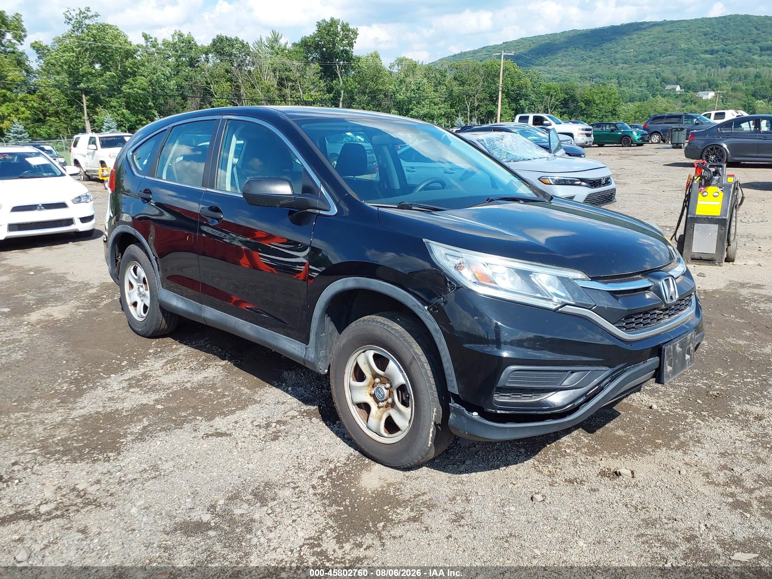 2015 Honda Cr-v Lx Black vin: 2HKRM4H32FH697121