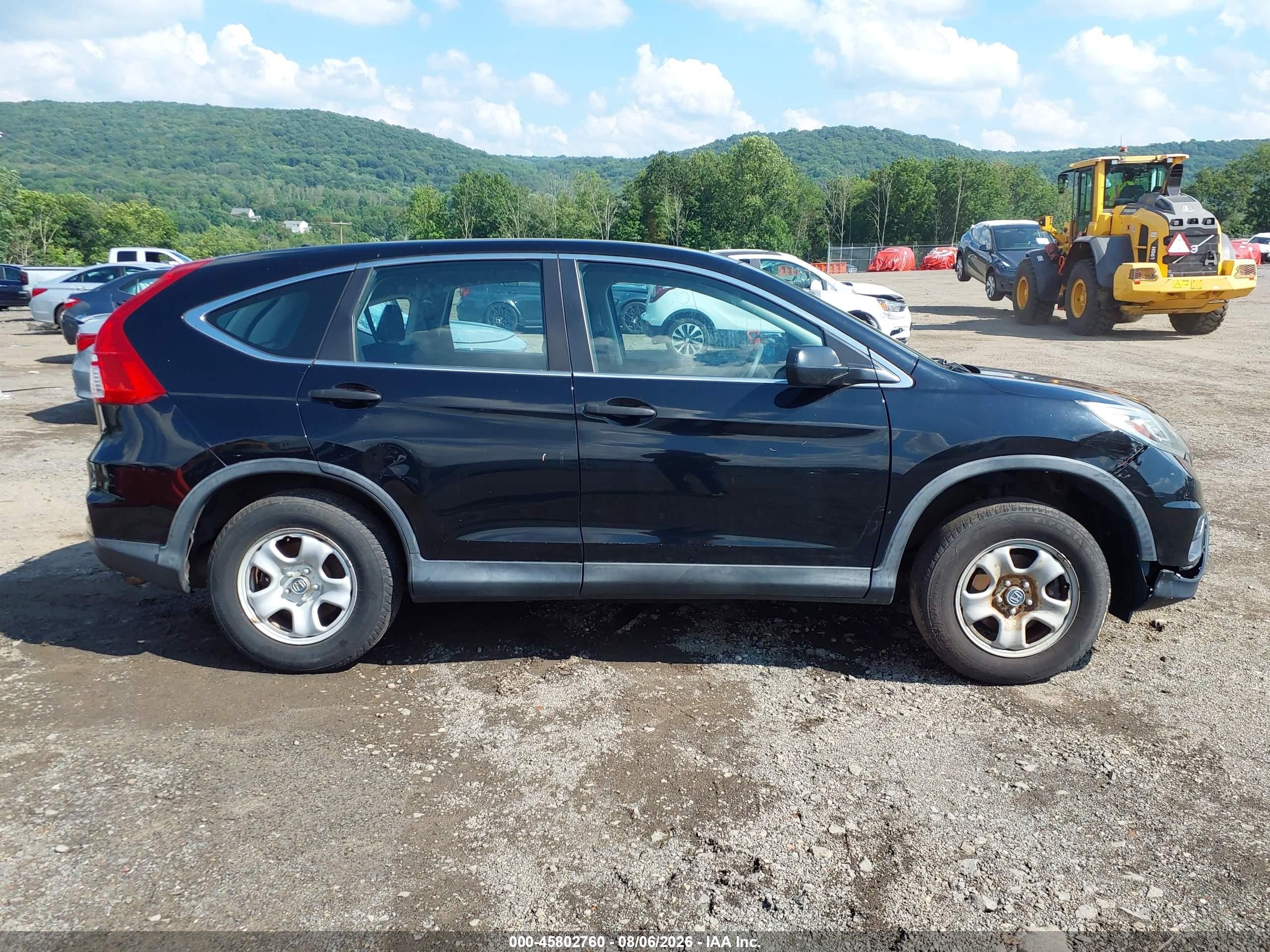 2015 Honda Cr-v Lx Black vin: 2HKRM4H32FH697121