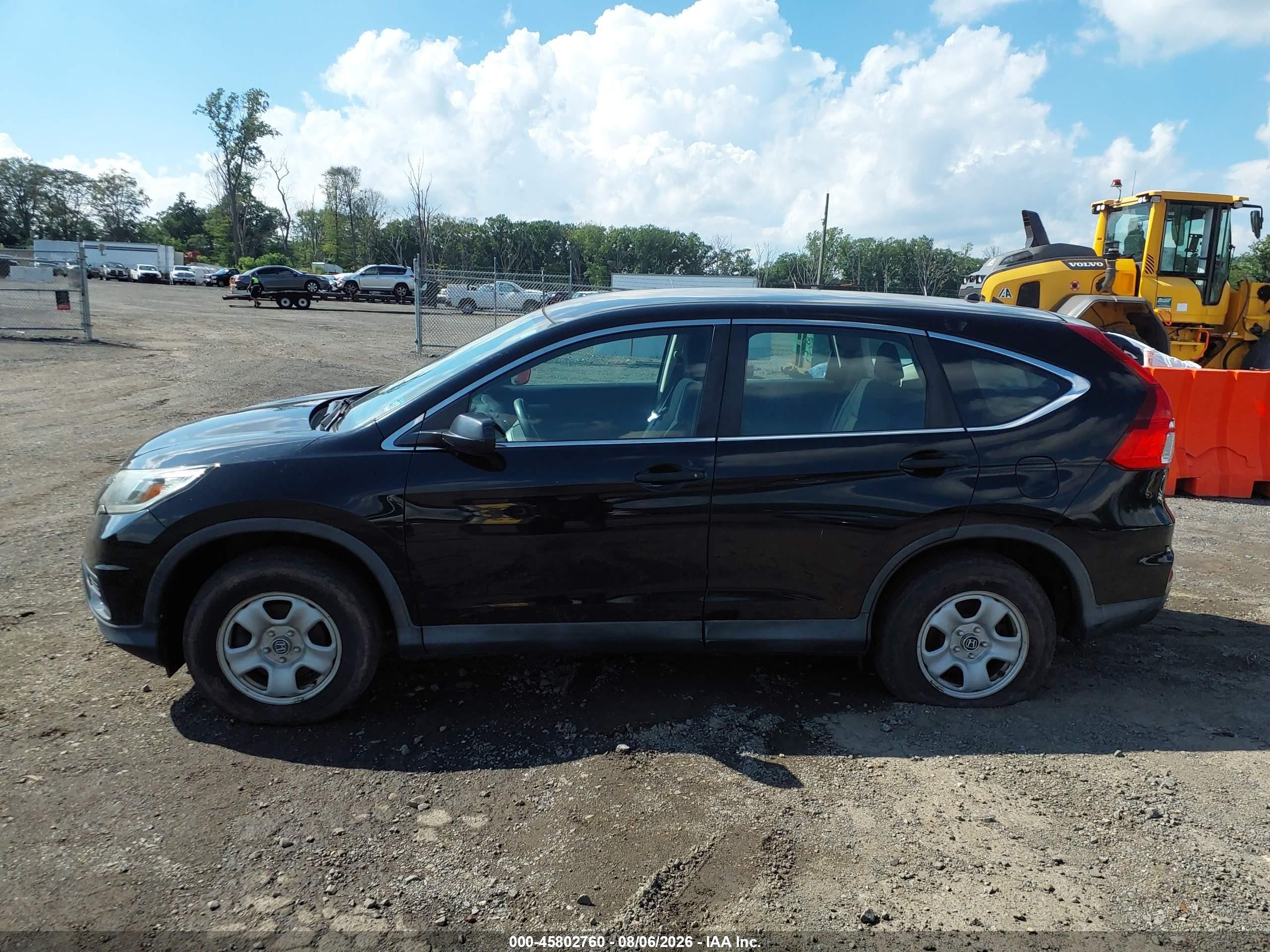 2015 Honda Cr-v Lx Black vin: 2HKRM4H32FH697121
