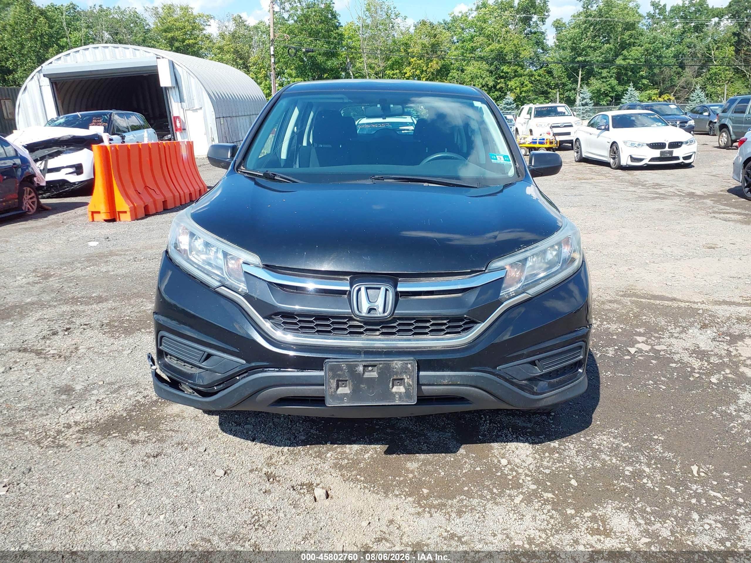2015 Honda Cr-v Lx Black vin: 2HKRM4H32FH697121