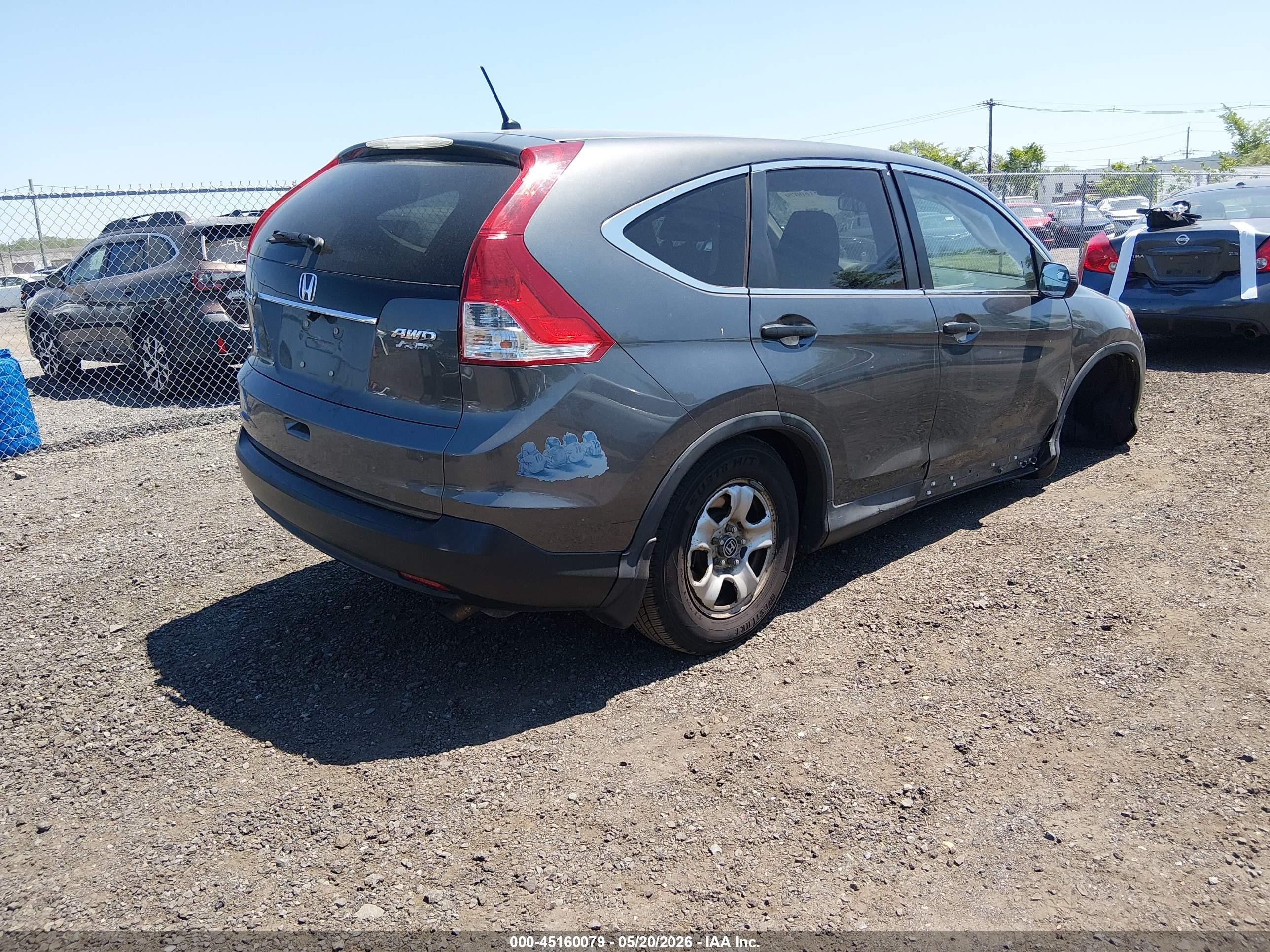 2013 Honda Cr-v Lx Black vin: 2HKRM4H33DH120692