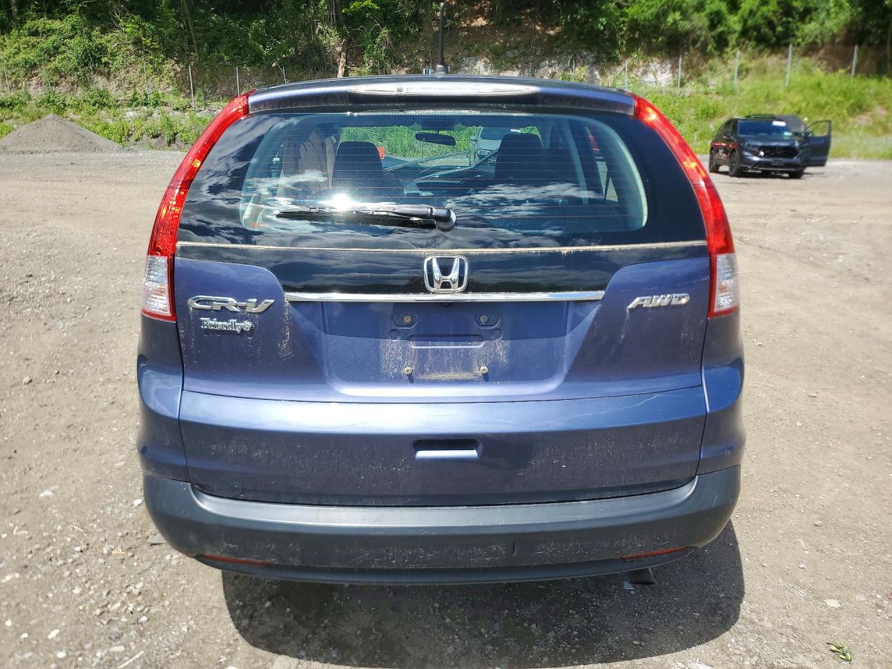 2013 Honda Cr-v Lx Blue vin: 2HKRM4H33DH623364