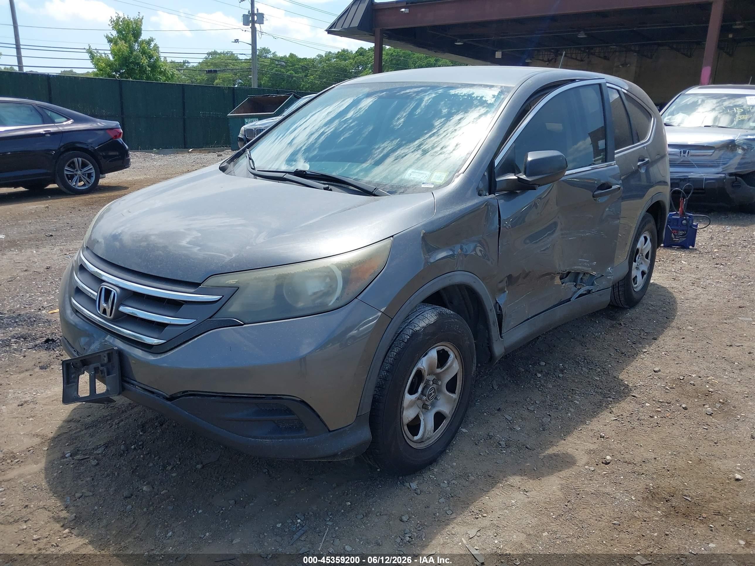 2013 Honda Cr-v Lx Серый vin: 2HKRM4H33DH632680