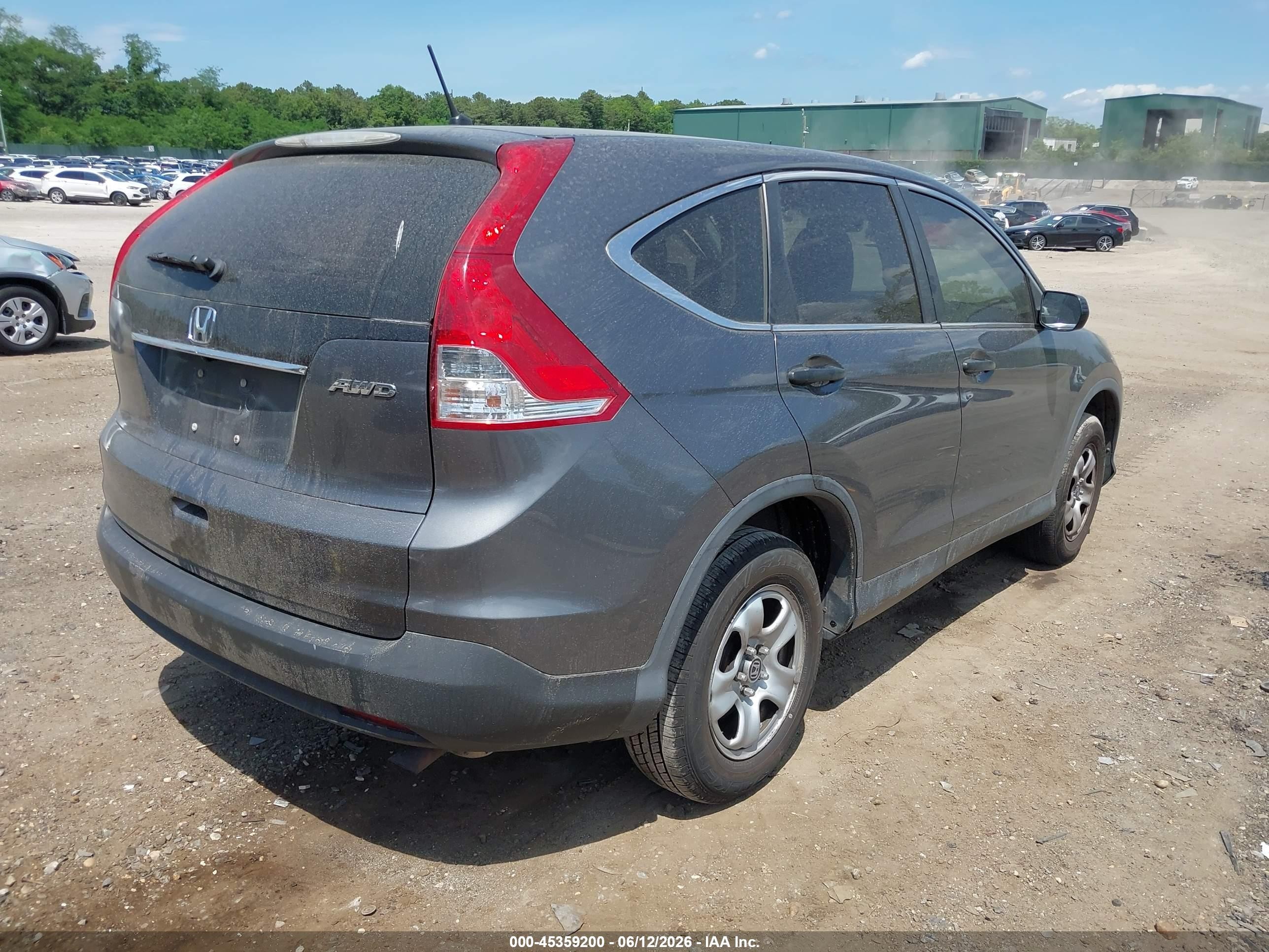2013 Honda Cr-v Lx Серый vin: 2HKRM4H33DH632680