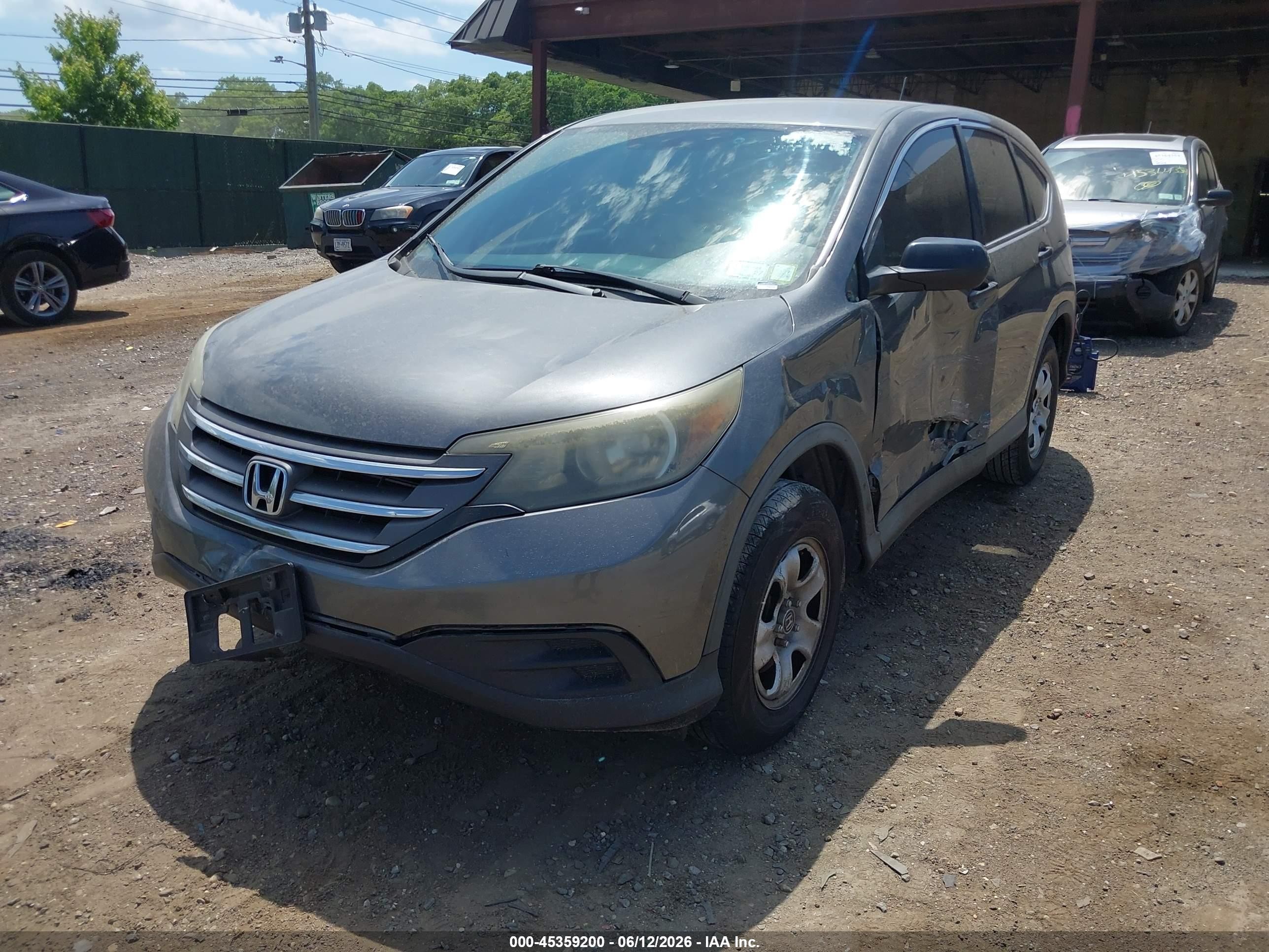 2013 Honda Cr-v Lx Серый vin: 2HKRM4H33DH632680