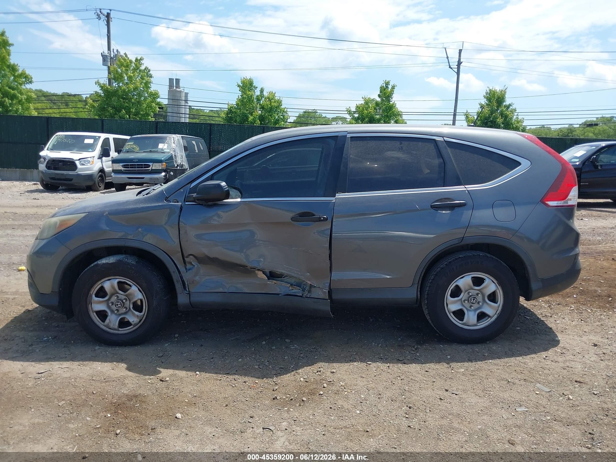 2013 Honda Cr-v Lx Серый vin: 2HKRM4H33DH632680