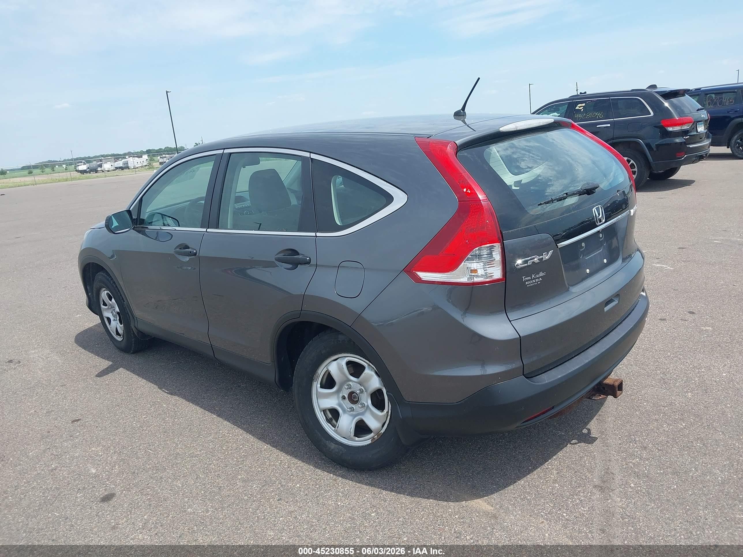 2013 Honda Cr-v Lx Серый vin: 2HKRM4H33DH660009