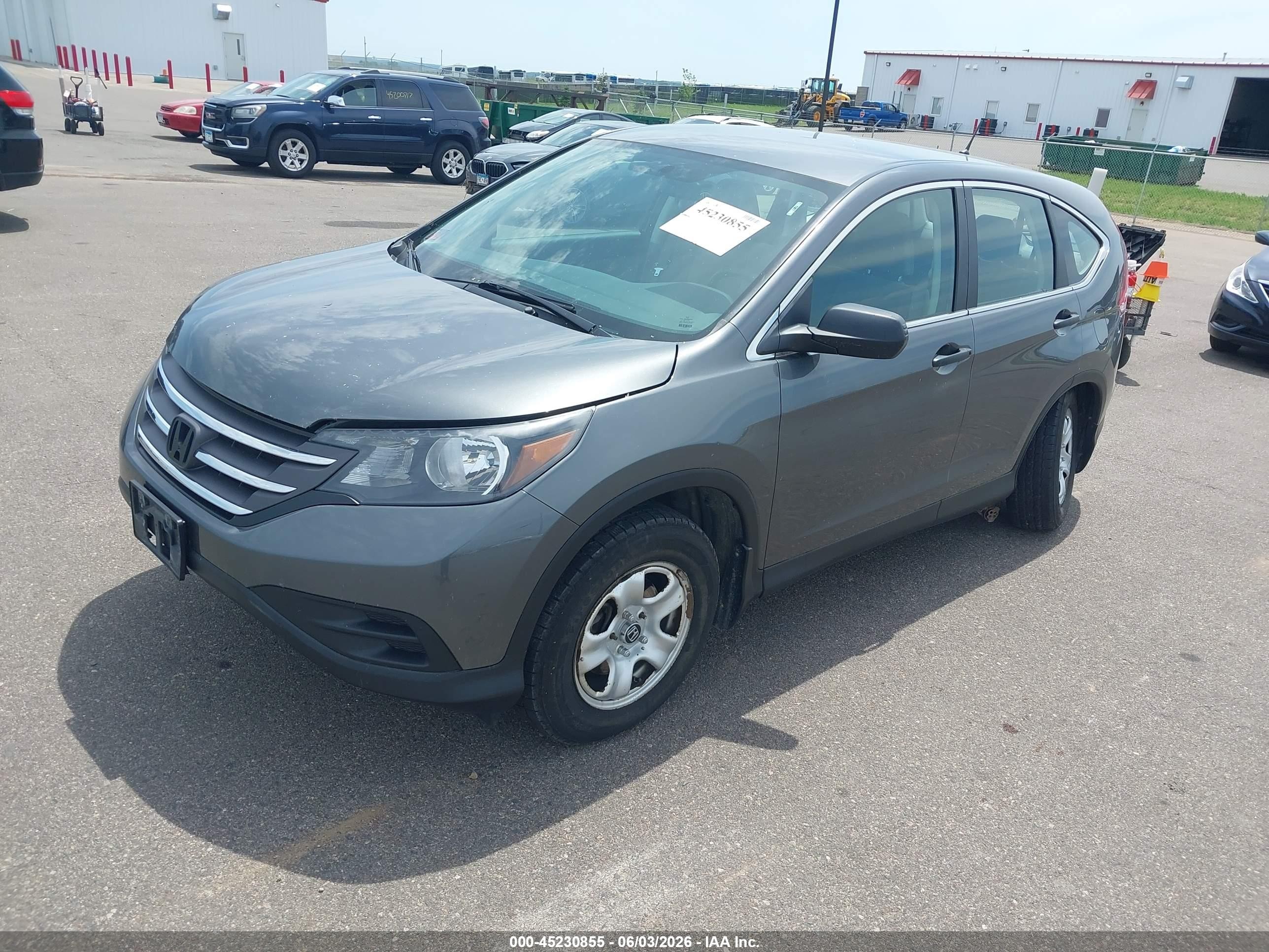 2013 Honda Cr-v Lx Серый vin: 2HKRM4H33DH660009