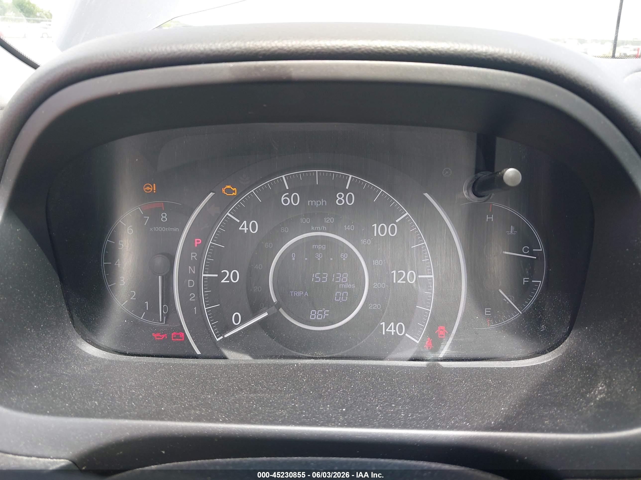 2013 Honda Cr-v Lx Серый vin: 2HKRM4H33DH660009