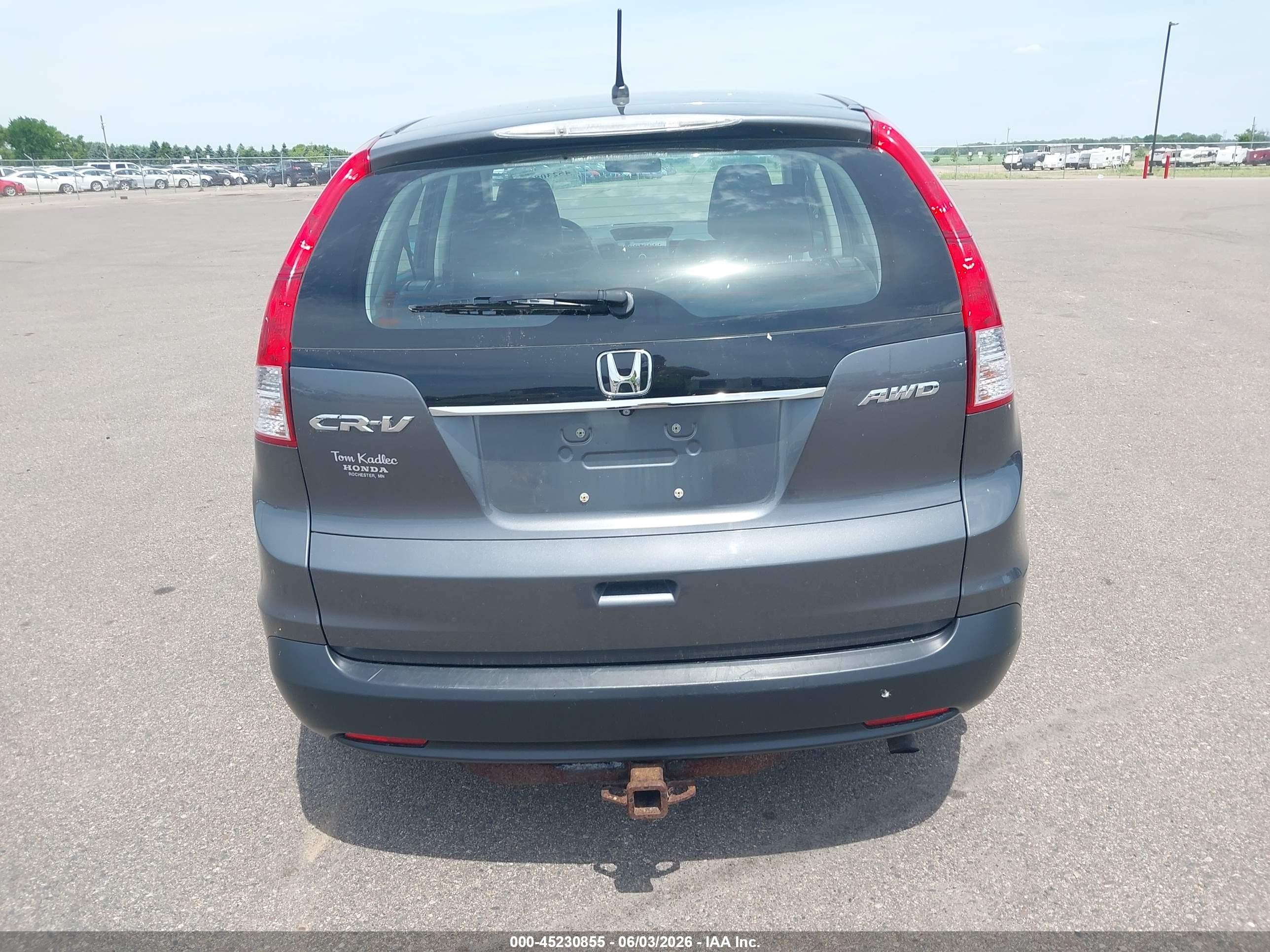 2013 Honda Cr-v Lx Серый vin: 2HKRM4H33DH660009