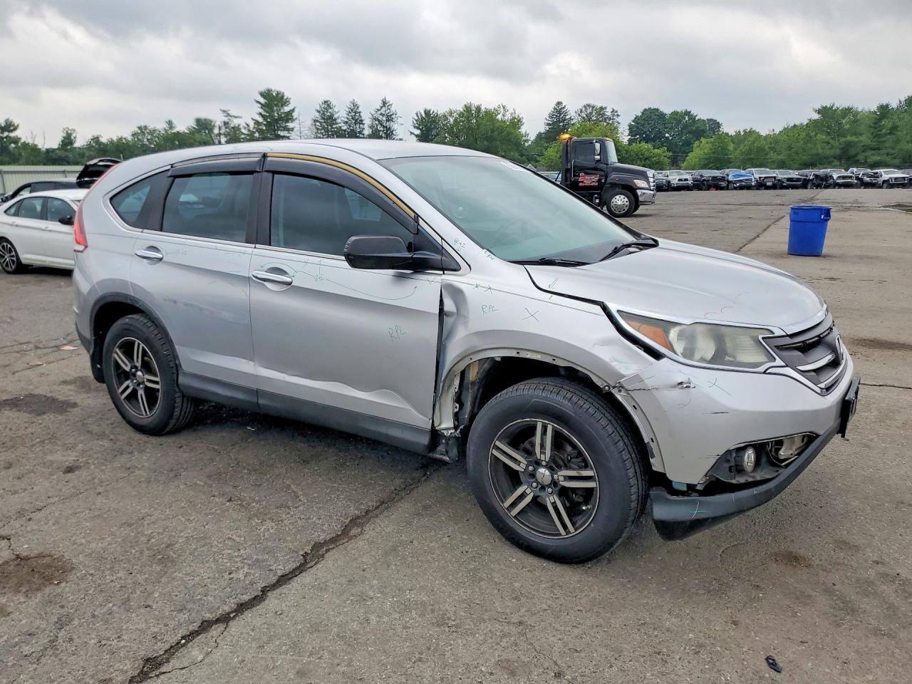 2013 Honda Cr-v Lx Silver vin: 2HKRM4H33DH669776