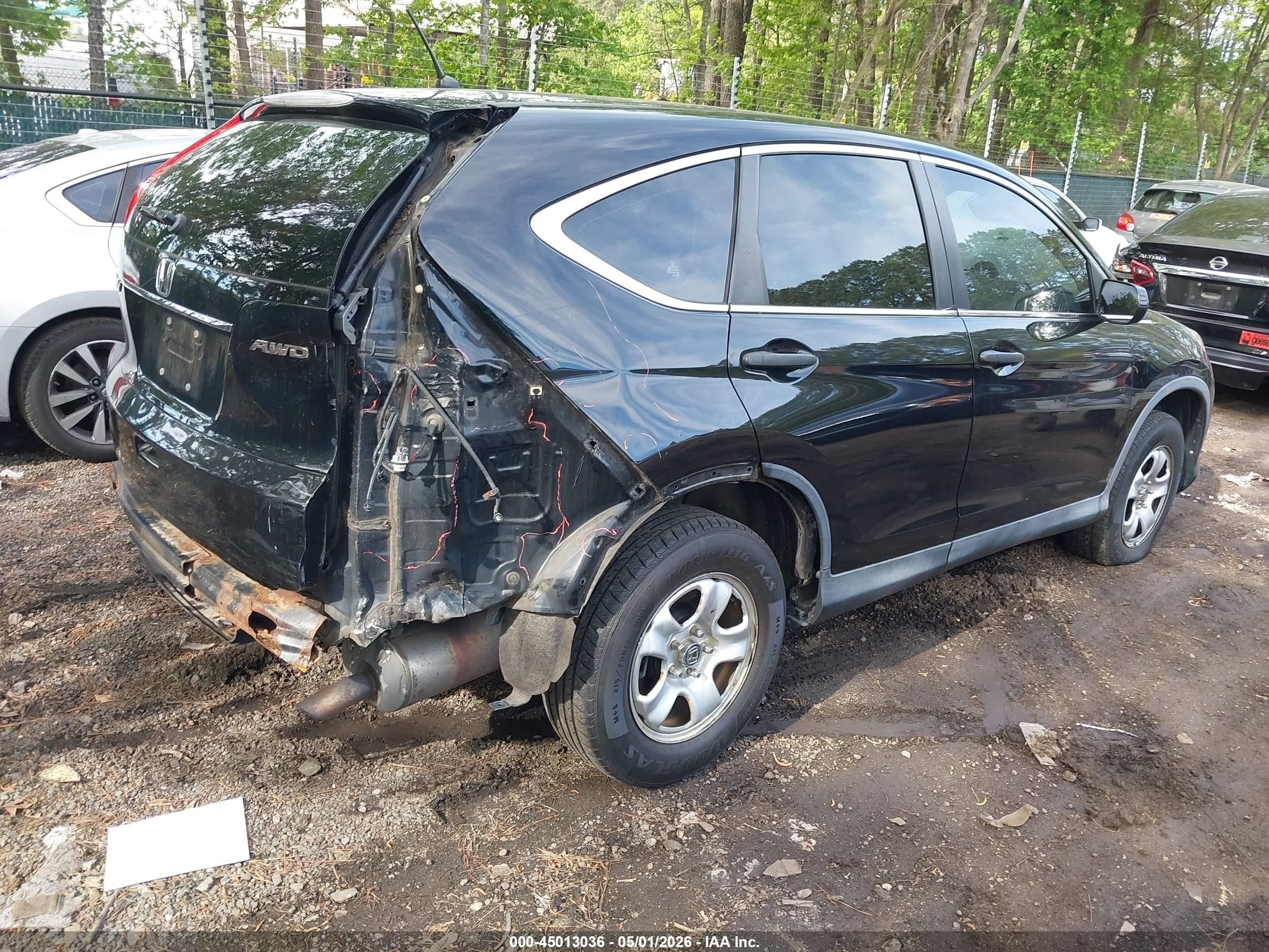2013 Honda Cr-v Lx Черный vin: 2HKRM4H33DH676131