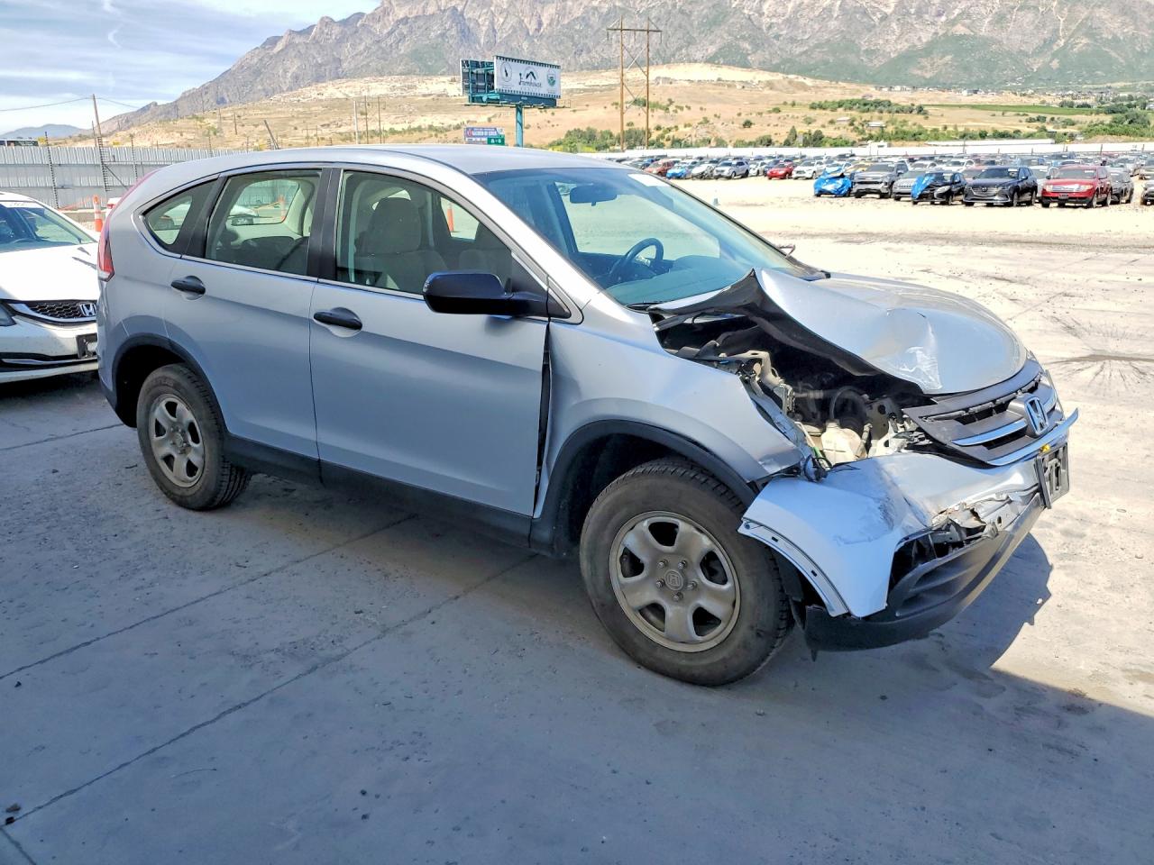 2013 Honda Cr-v Lx Silver vin: 2HKRM4H33DH689414