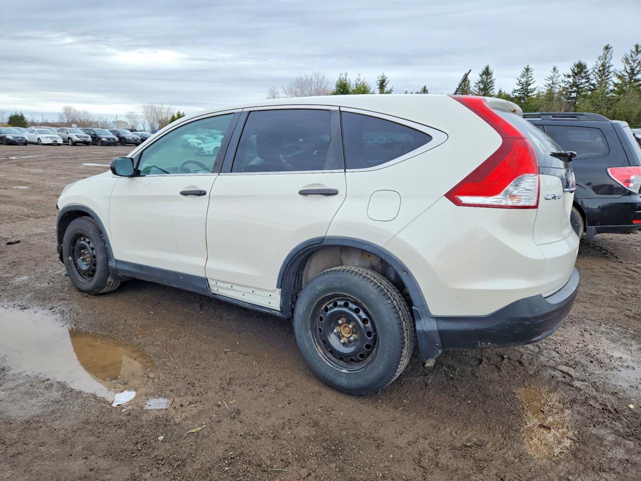 2014 Honda Cr-v Lx White vin: 2HKRM4H33EH133802