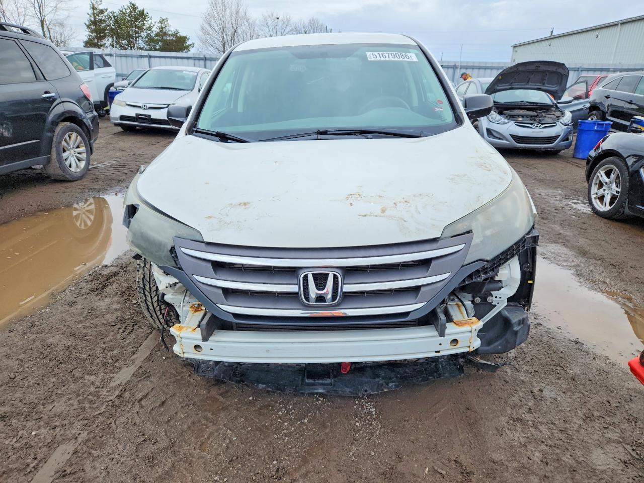 2014 Honda Cr-v Lx White vin: 2HKRM4H33EH133802