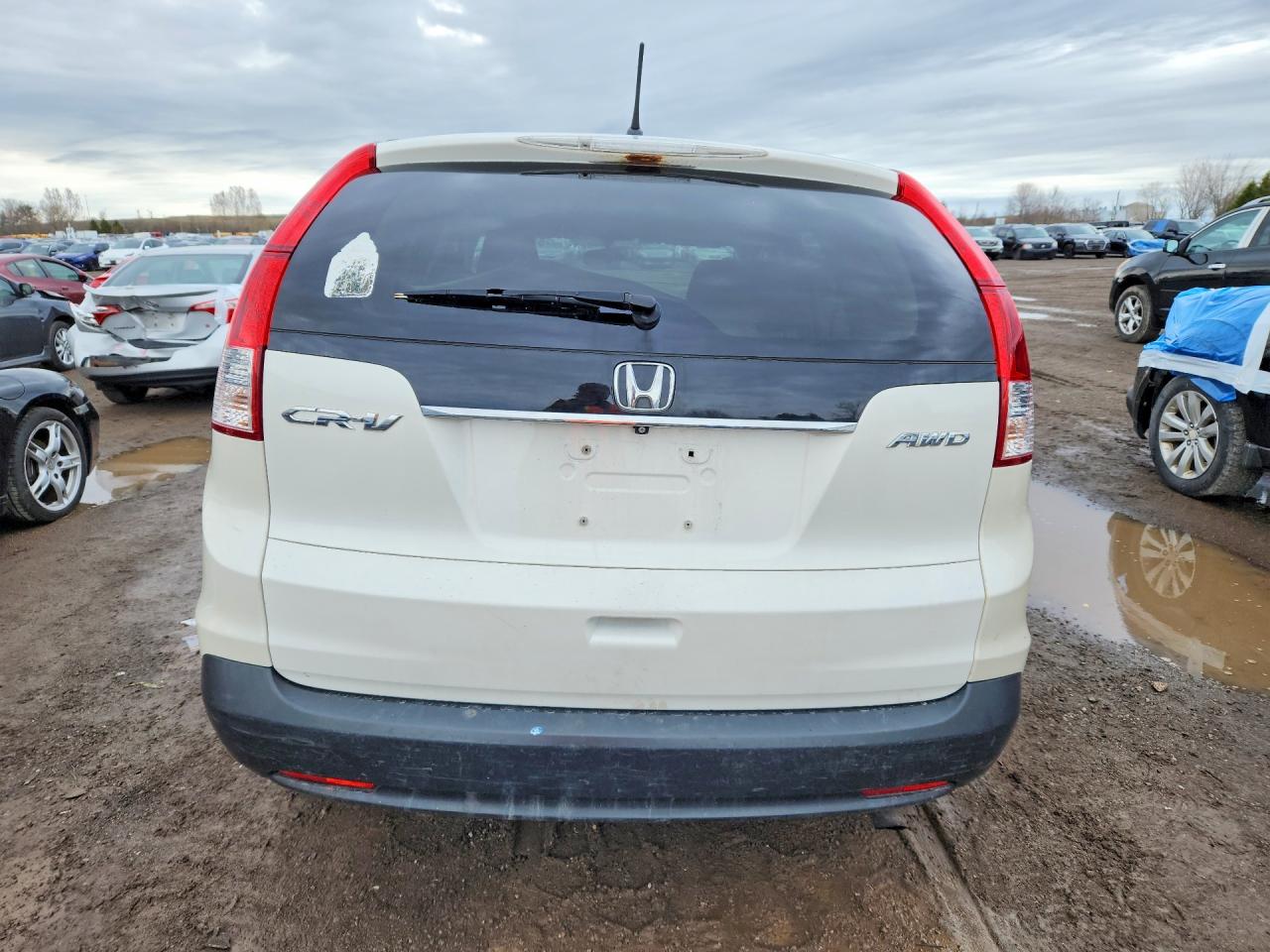 2014 Honda Cr-v Lx White vin: 2HKRM4H33EH133802