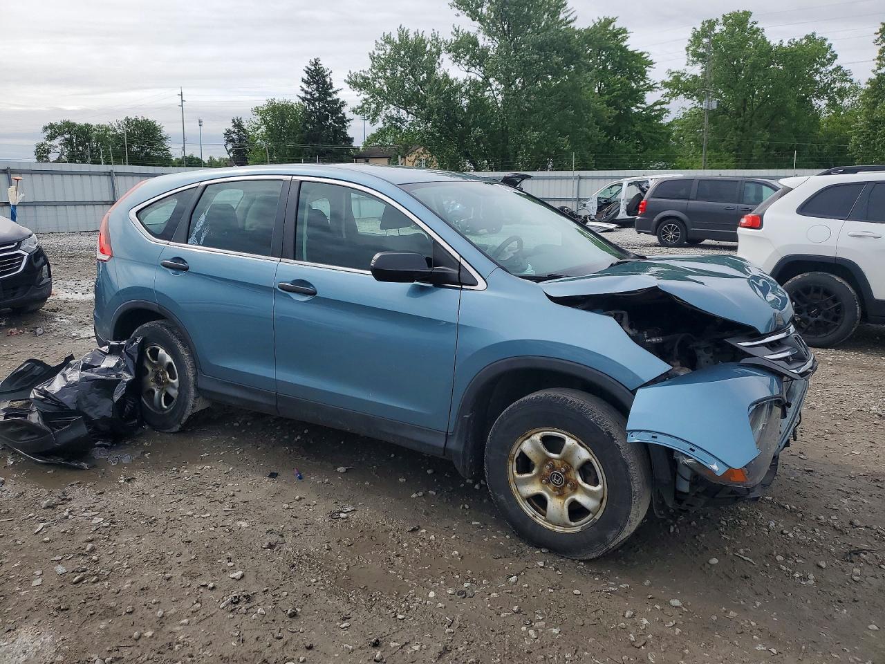 2014 Honda Cr-v Lx Teal vin: 2HKRM4H33EH633085