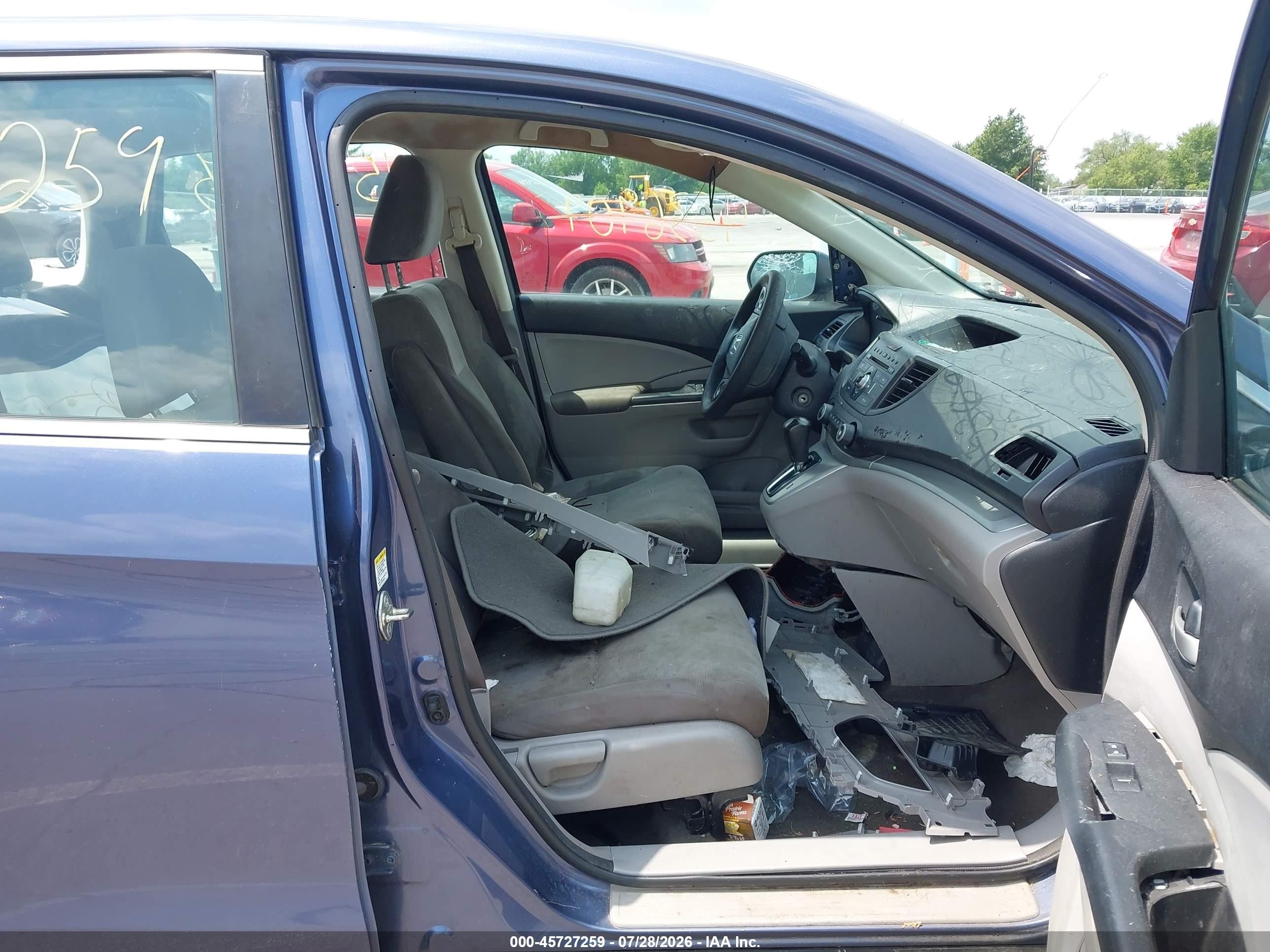 2014 Honda Cr-v Lx Синий vin: 2HKRM4H33EH642868