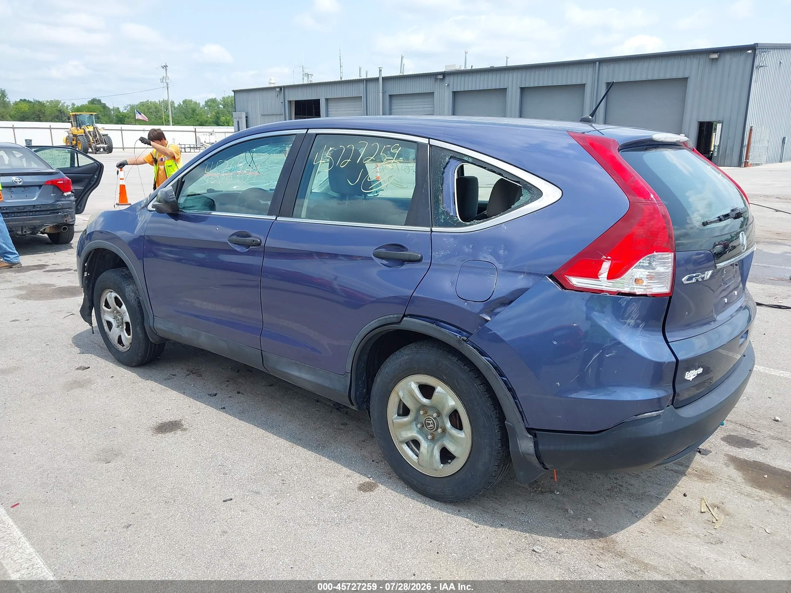 2014 Honda Cr-v Lx Синий vin: 2HKRM4H33EH642868