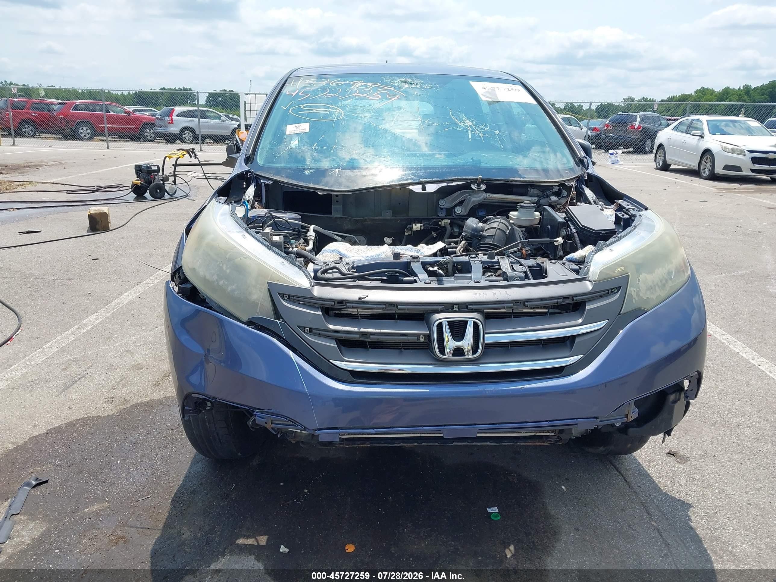 2014 Honda Cr-v Lx Синий vin: 2HKRM4H33EH642868