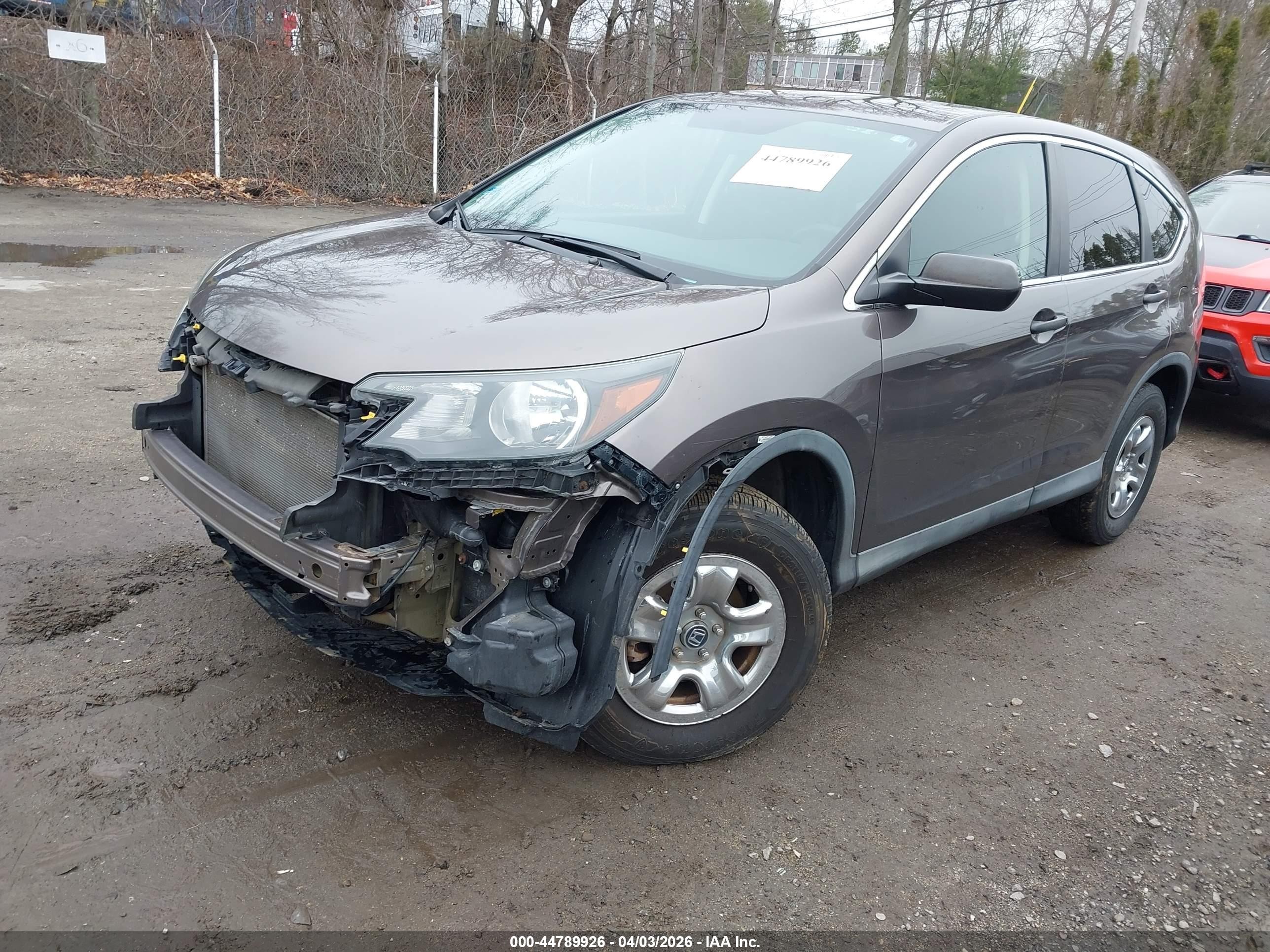 2014 Honda Cr-v Lx Brown vin: 2HKRM4H33EH660934