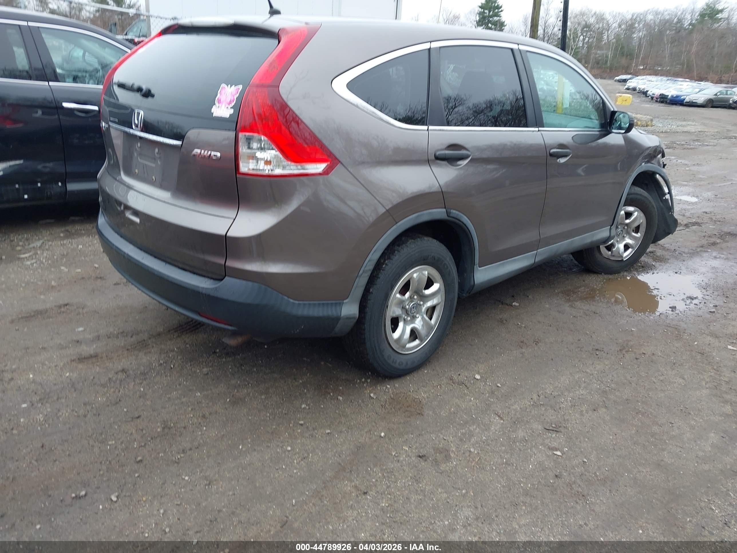 2014 Honda Cr-v Lx Brown vin: 2HKRM4H33EH660934
