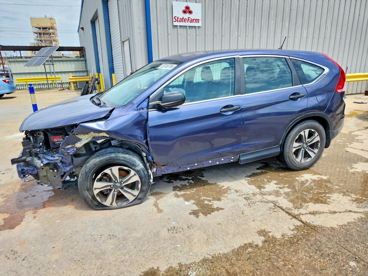 2014 Honda Cr-v Lx Blue vin: 2HKRM4H33EH672422