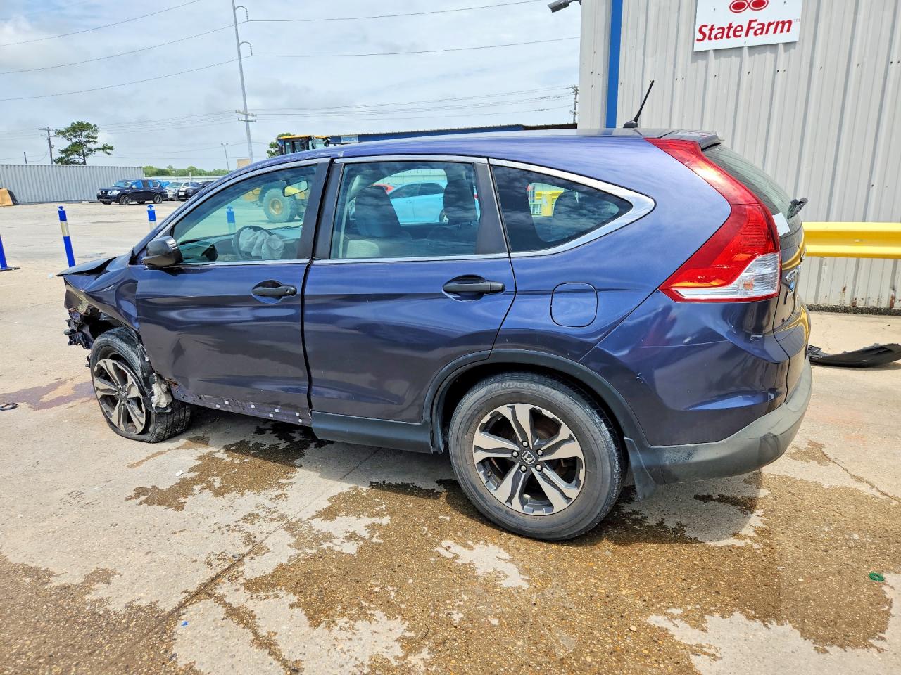 2014 Honda Cr-v Lx Blue vin: 2HKRM4H33EH672422