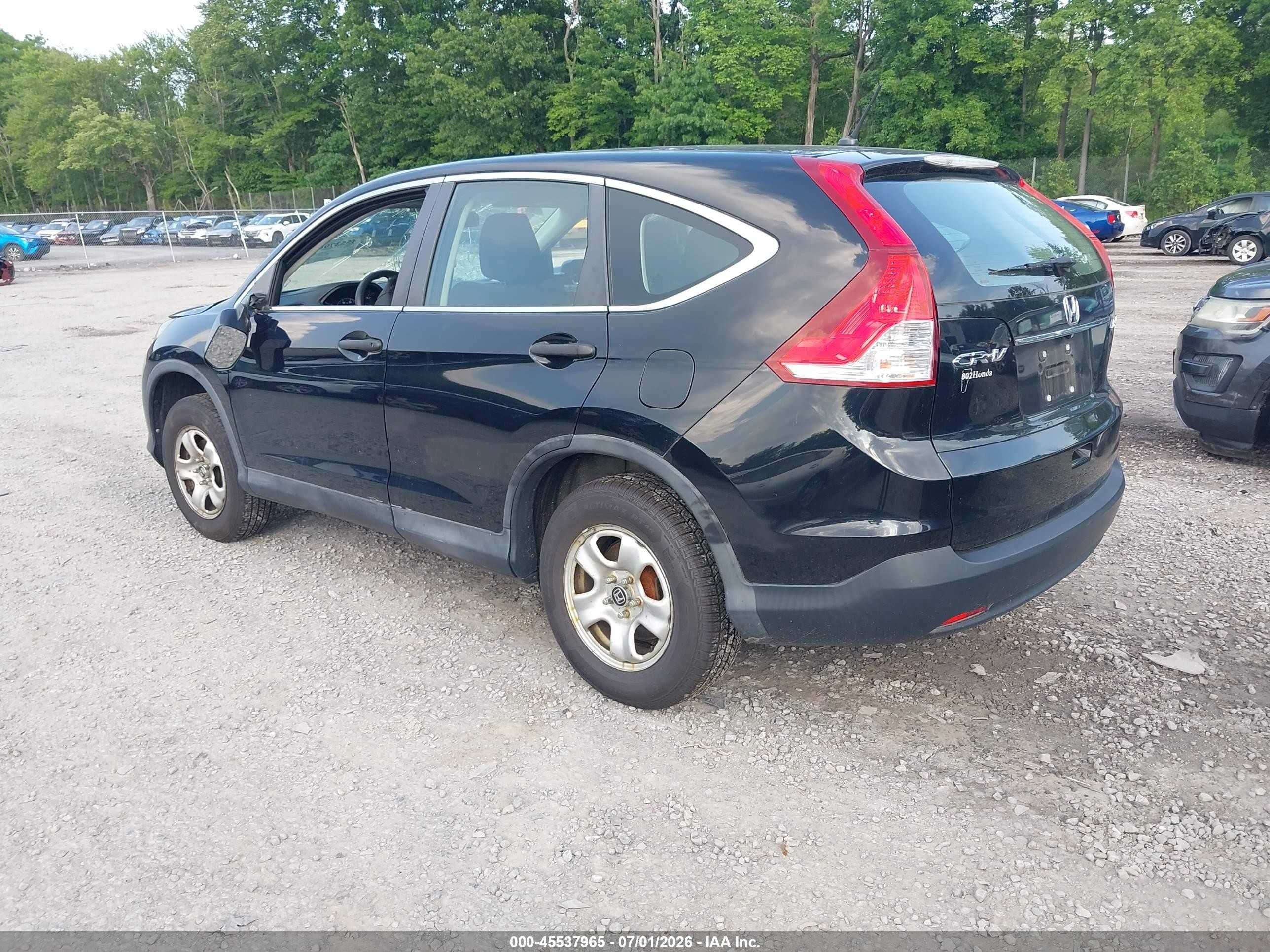 2014 Honda Cr-v Lx Black vin: 2HKRM4H33EH696347