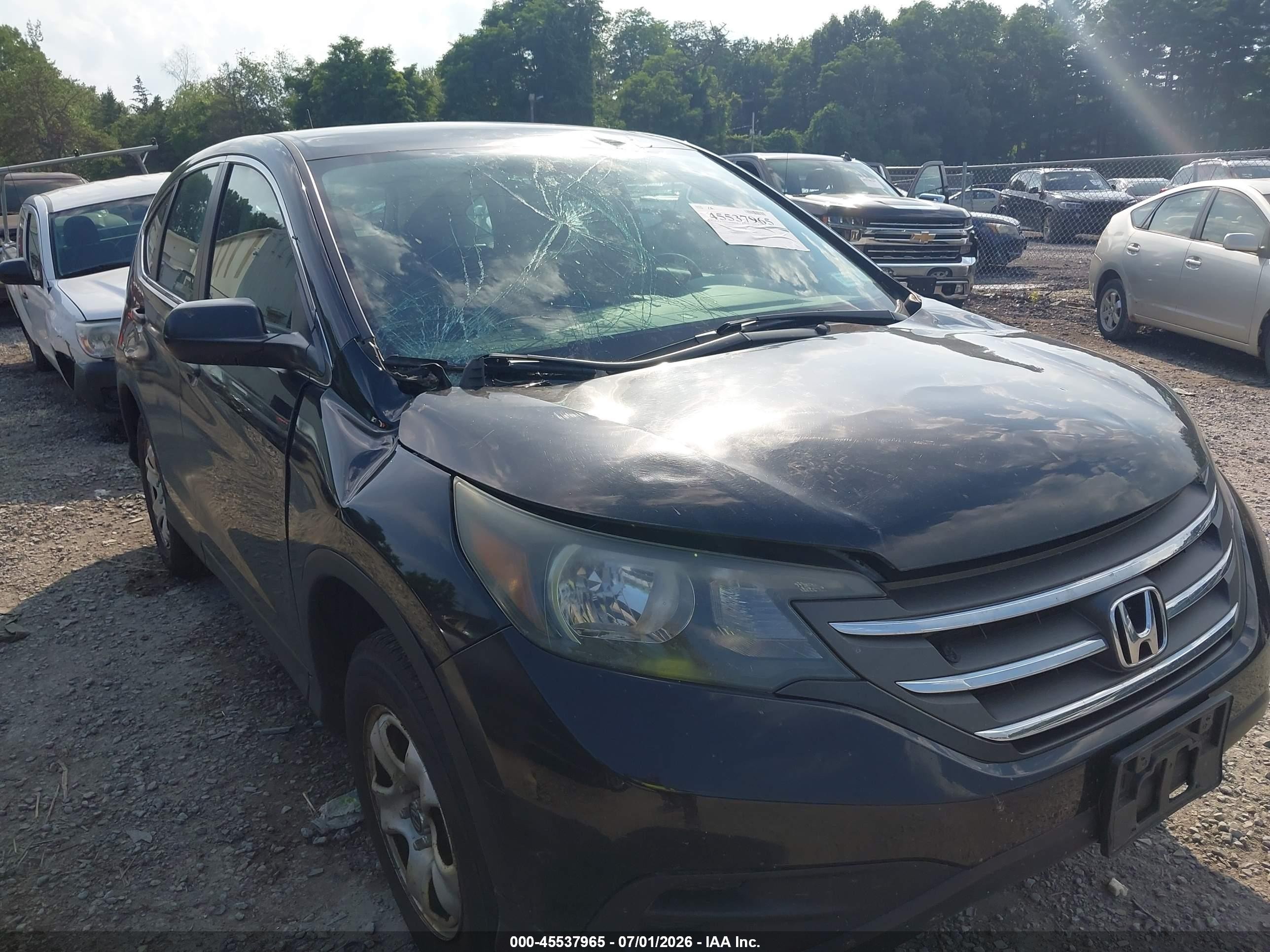 2014 Honda Cr-v Lx Black vin: 2HKRM4H33EH696347