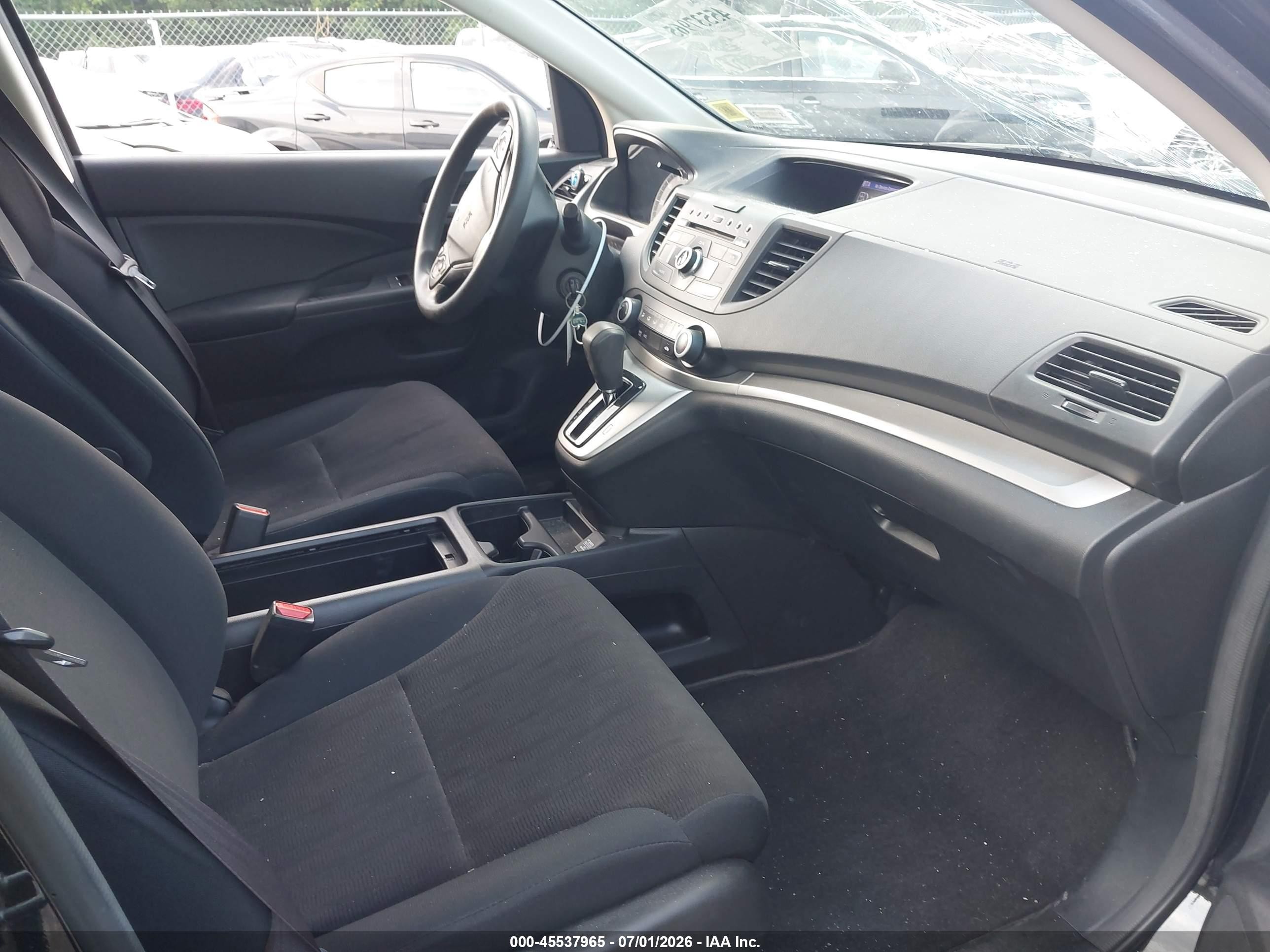 2014 Honda Cr-v Lx Black vin: 2HKRM4H33EH696347