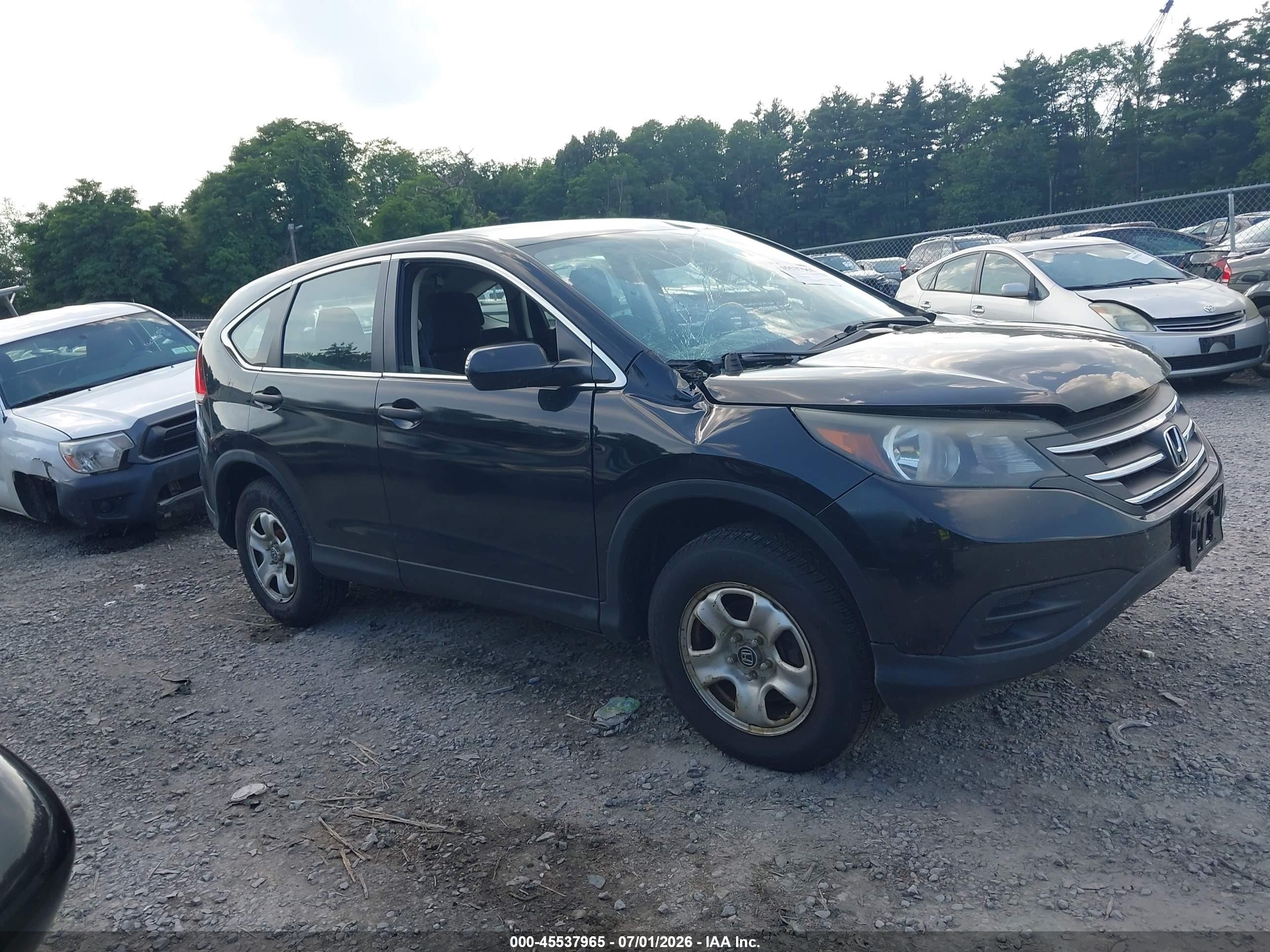 2014 Honda Cr-v Lx Black vin: 2HKRM4H33EH696347