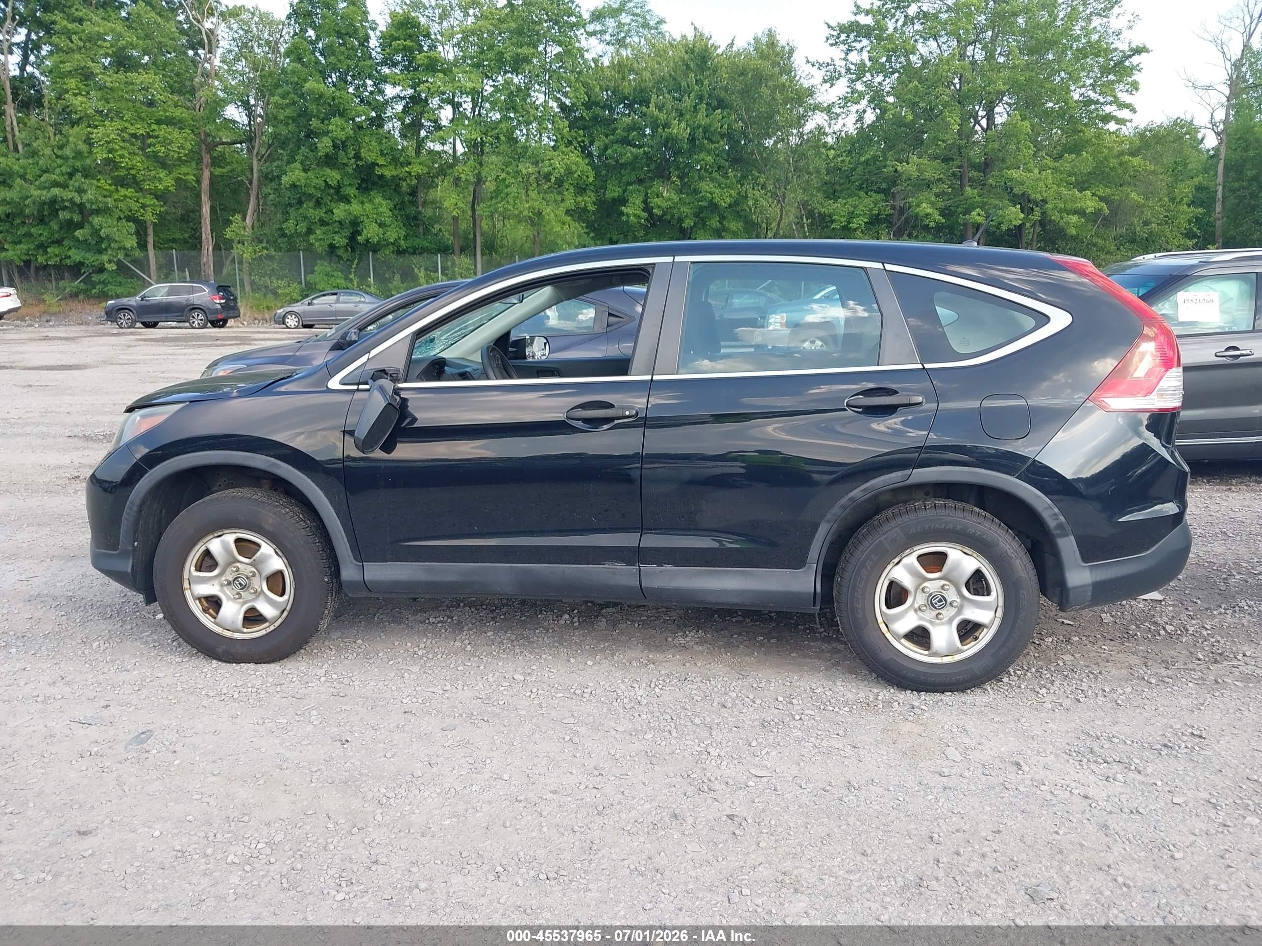 2014 Honda Cr-v Lx Black vin: 2HKRM4H33EH696347