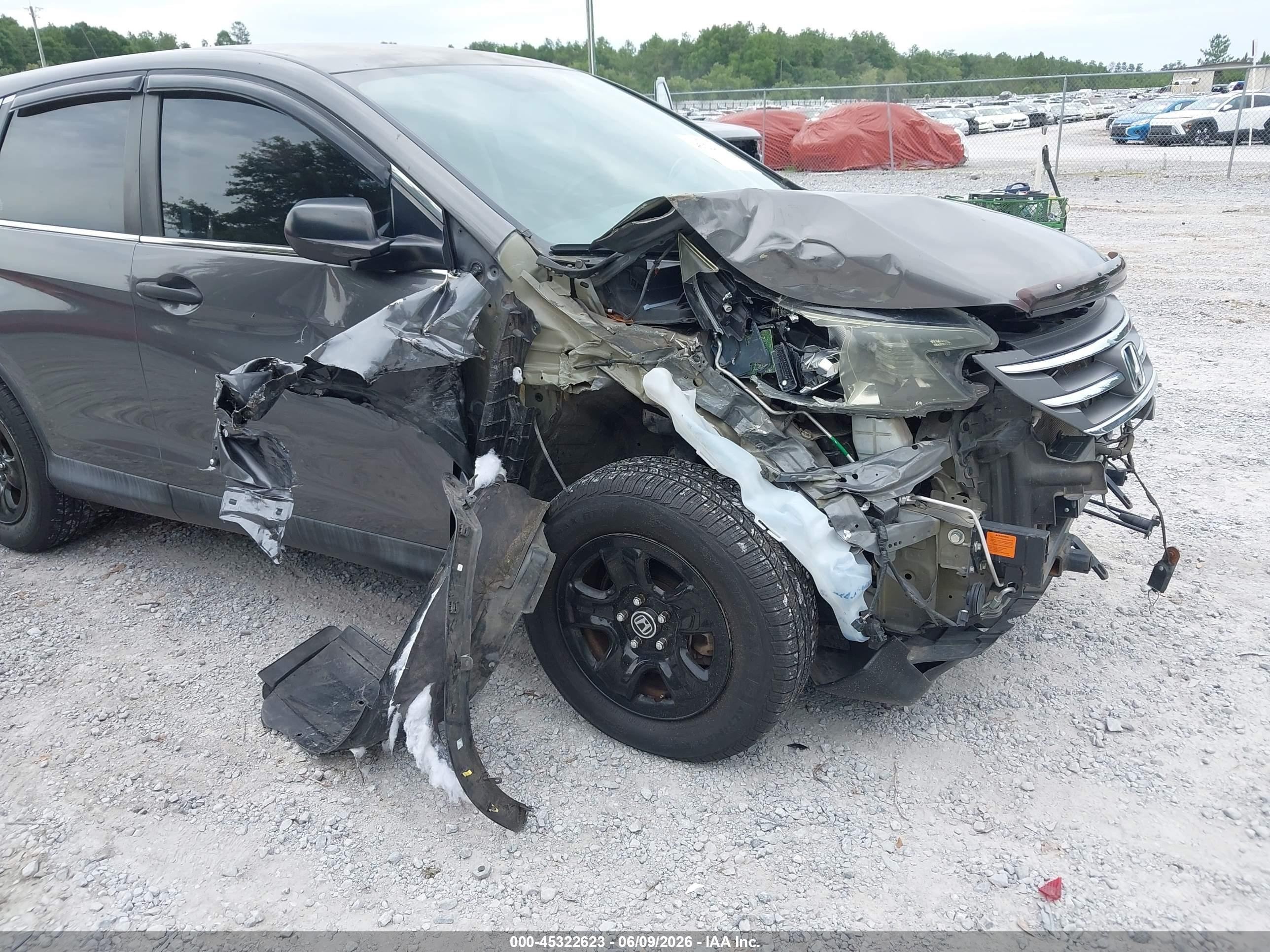 2014 Honda Cr-v Lx Gray vin: 2HKRM4H33EH706505