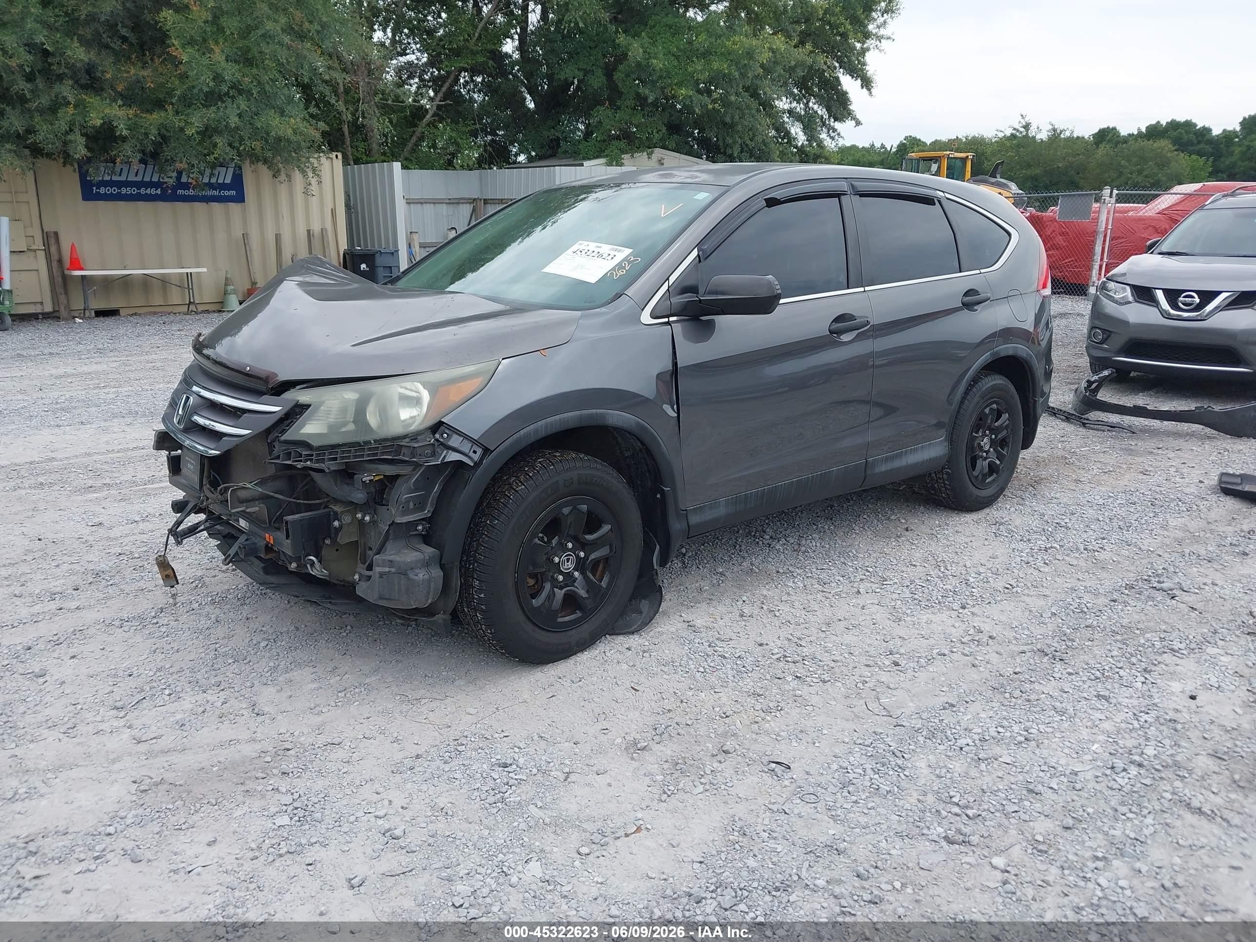 2014 Honda Cr-v Lx Gray vin: 2HKRM4H33EH706505