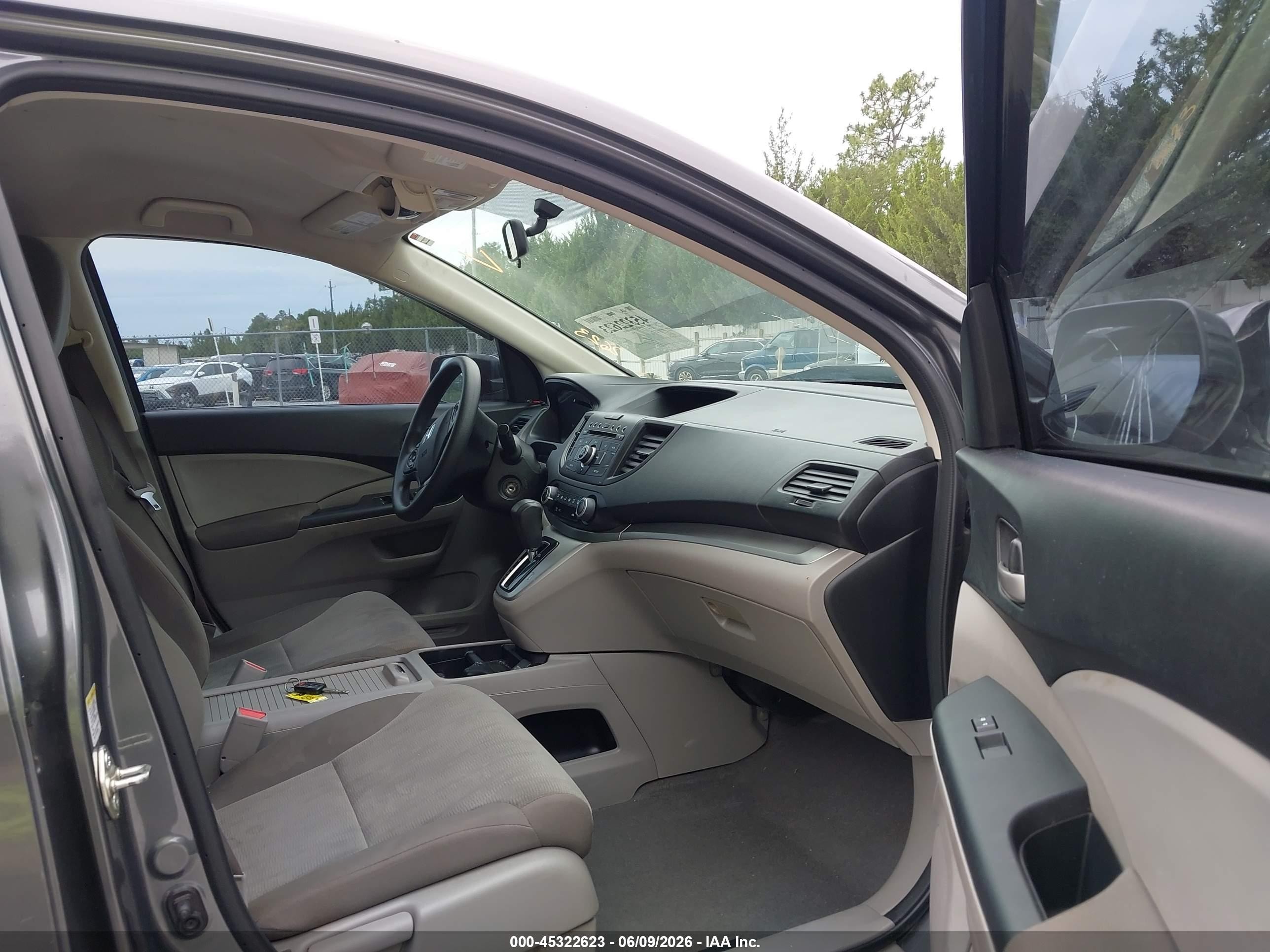 2014 Honda Cr-v Lx Gray vin: 2HKRM4H33EH706505
