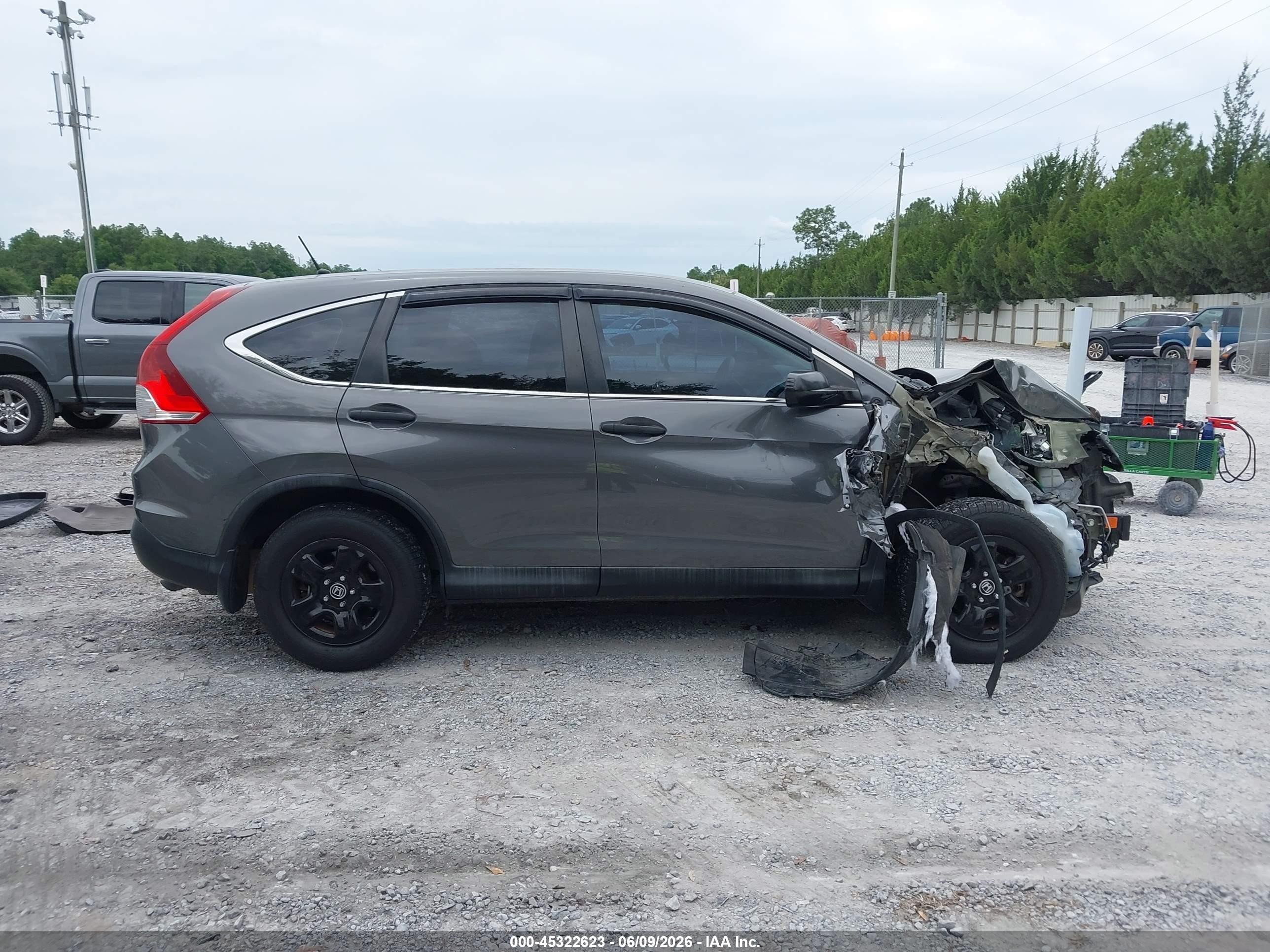 2014 Honda Cr-v Lx Gray vin: 2HKRM4H33EH706505