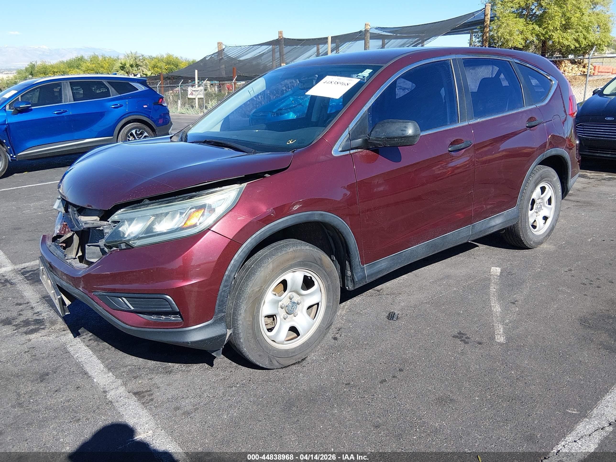 2015 Honda Cr-v Lx Красный vin: 2HKRM4H33FH642807