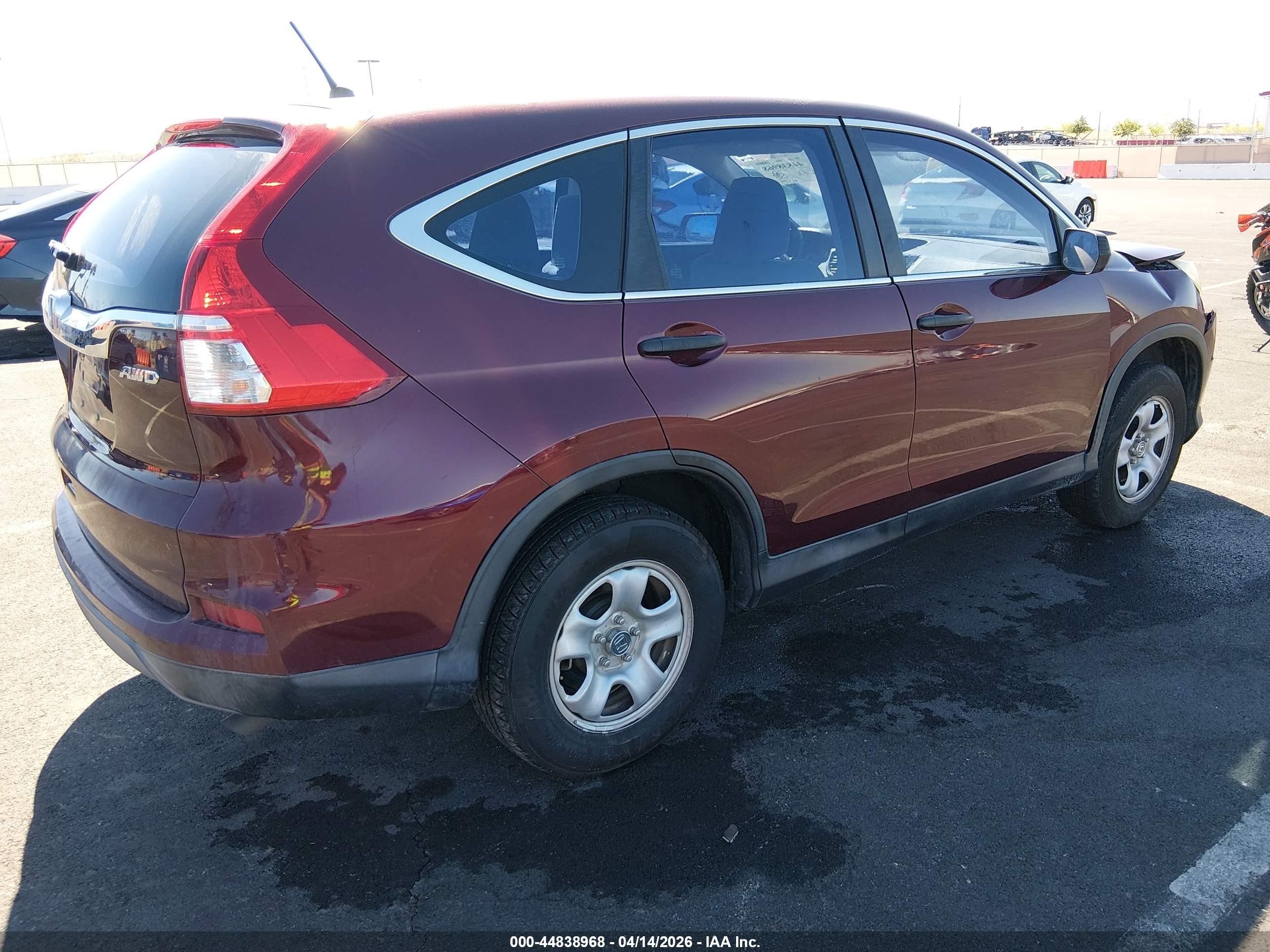 2015 Honda Cr-v Lx Красный vin: 2HKRM4H33FH642807