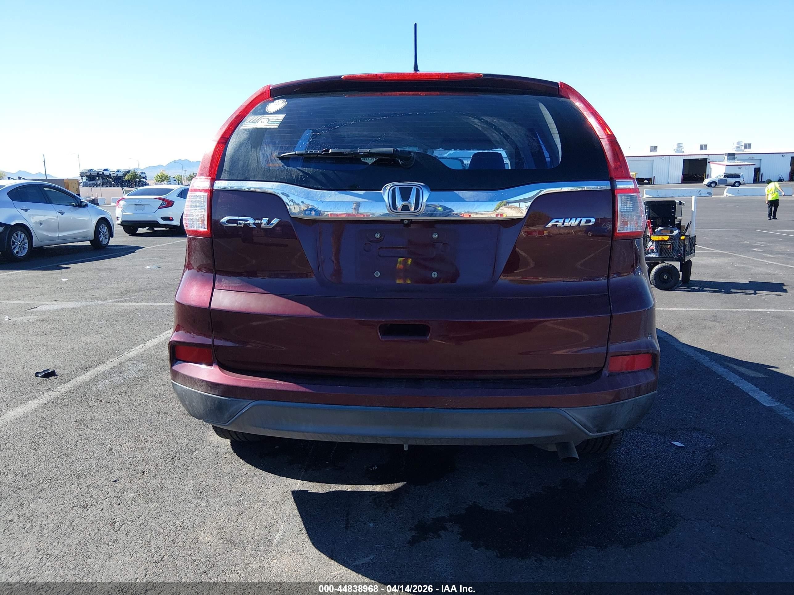 2015 Honda Cr-v Lx Красный vin: 2HKRM4H33FH642807