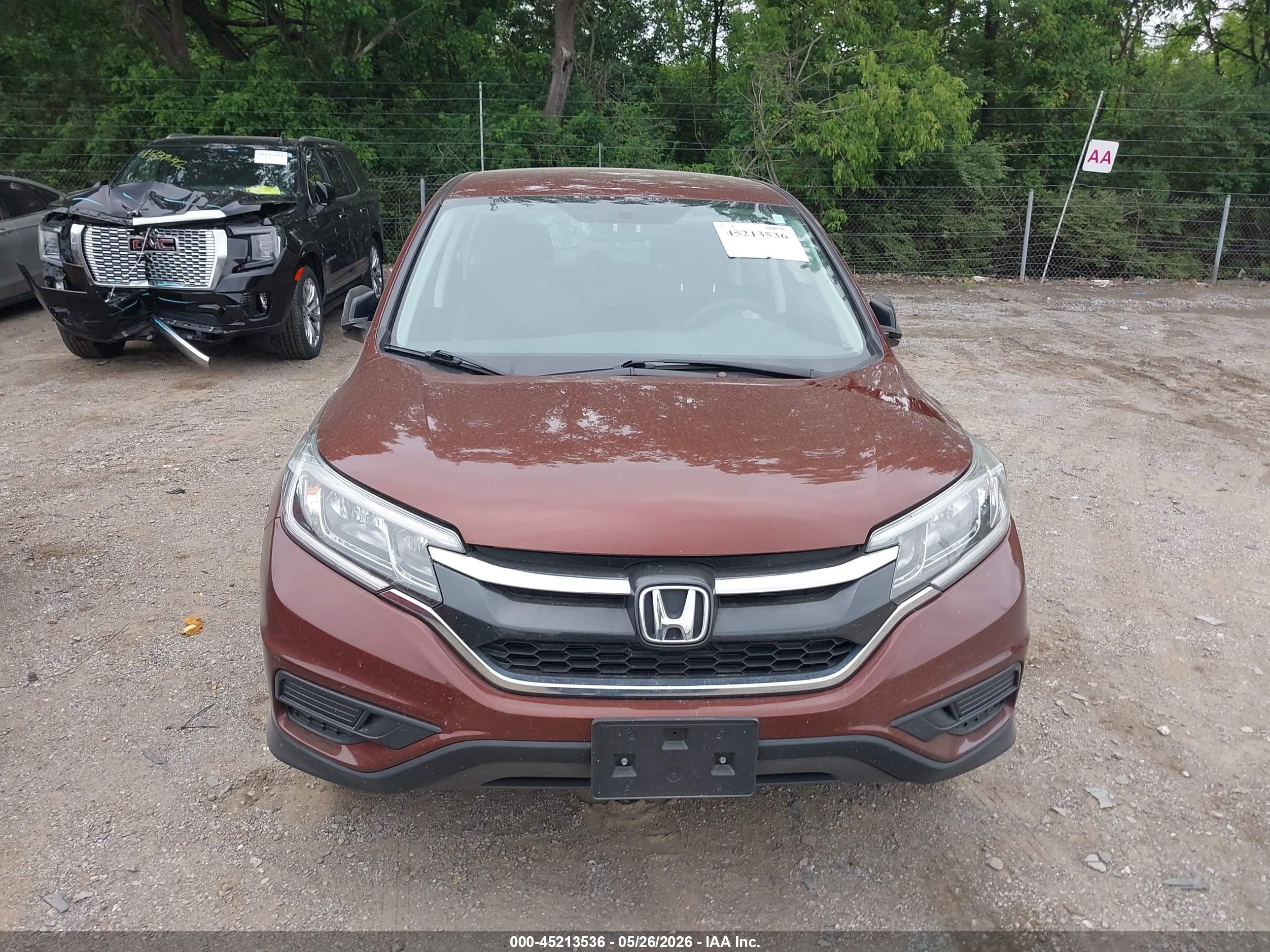 2015 Honda Cr-v Lx Brown vin: 2HKRM4H33FH702116