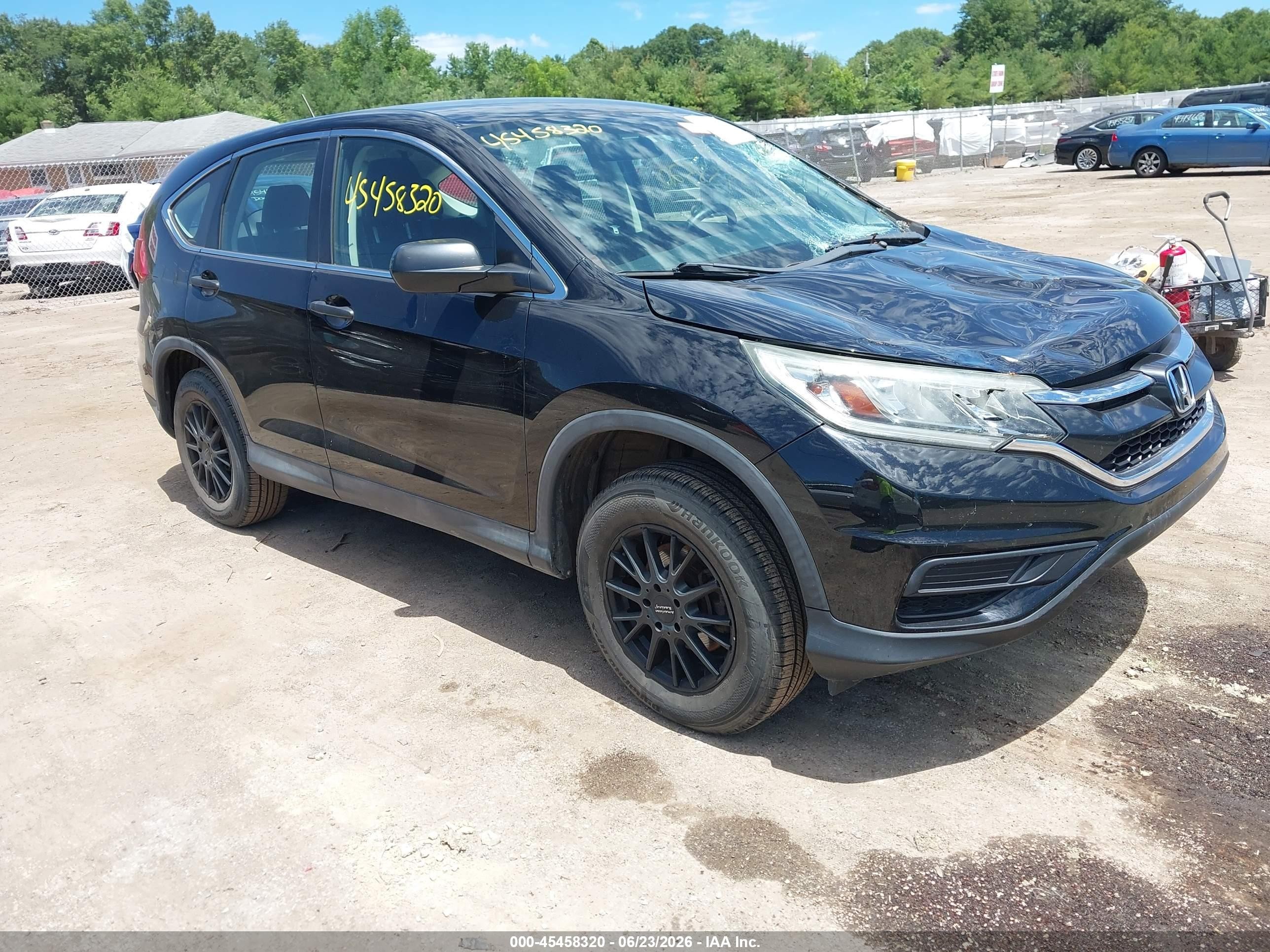 2015 Honda Cr-v Lx Black vin: 2HKRM4H33FH705002
